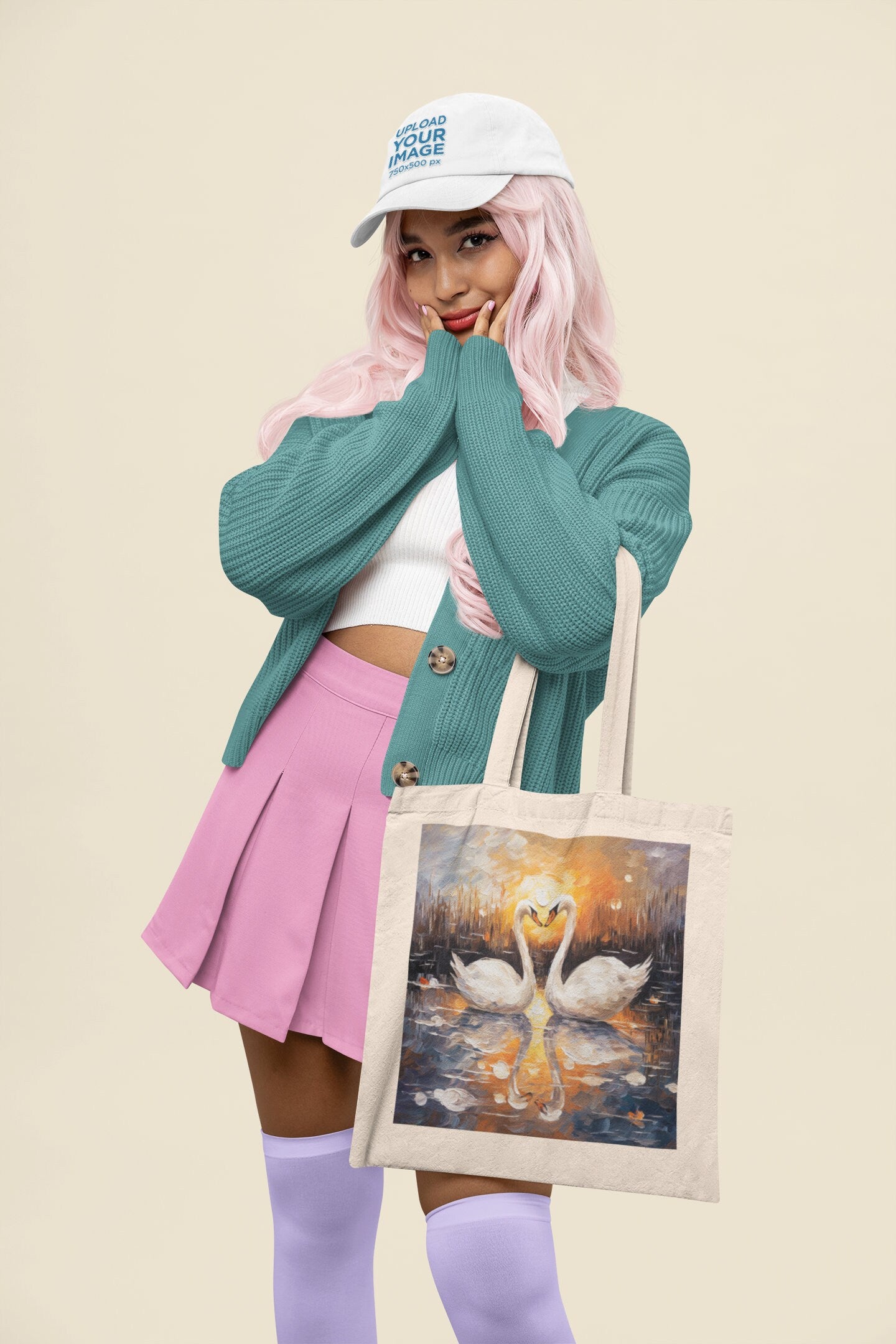 Swans in Love Tote Bag