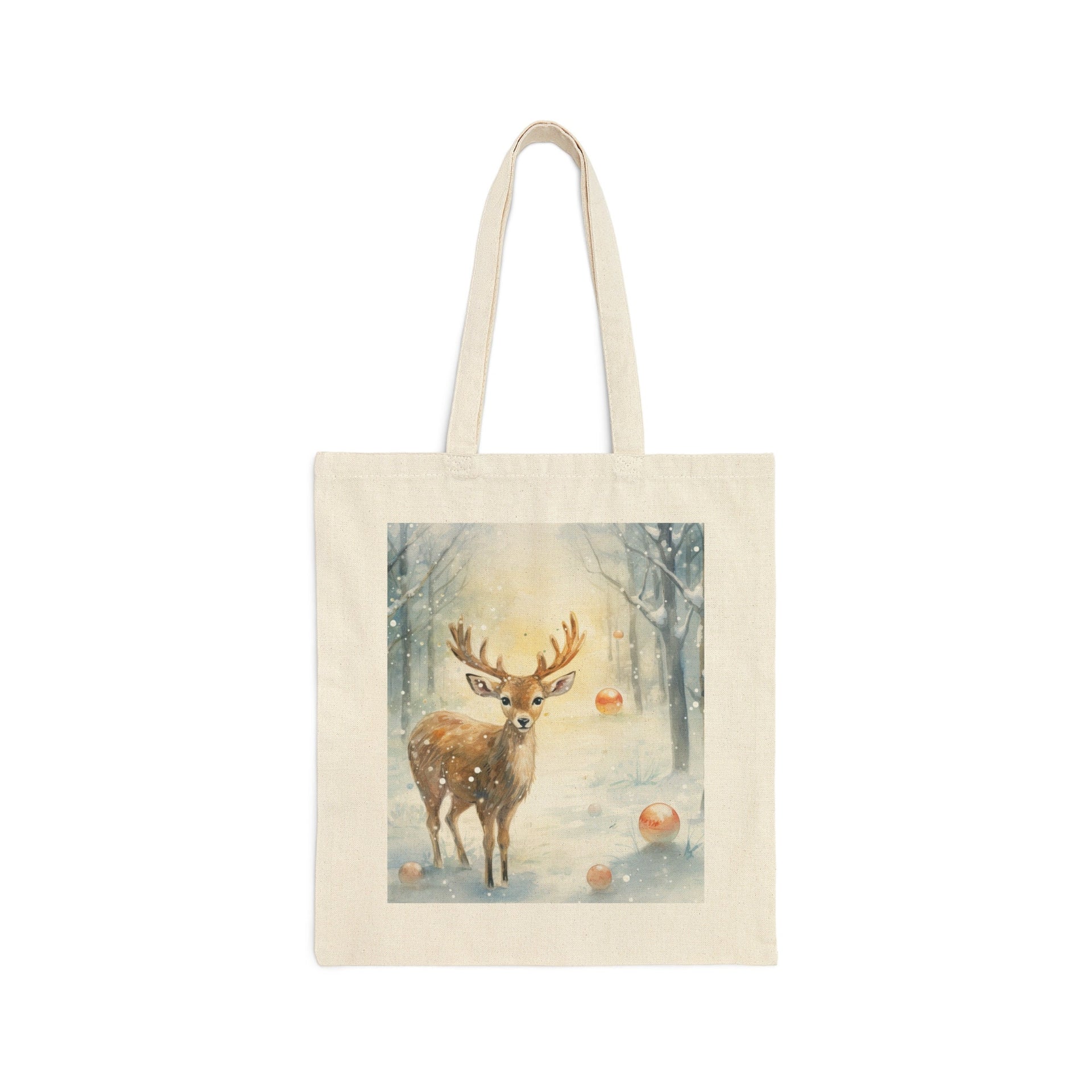 Snowy Fawn Tote Bag
