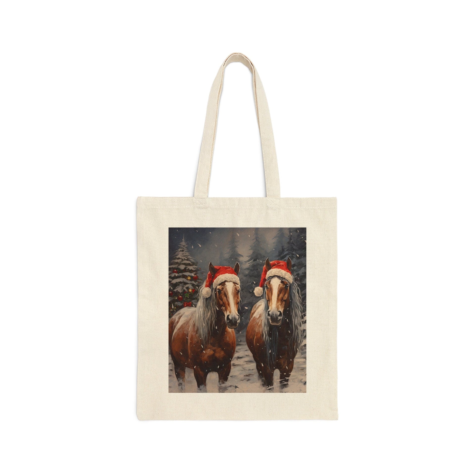 Santa's Horses Tote Bag