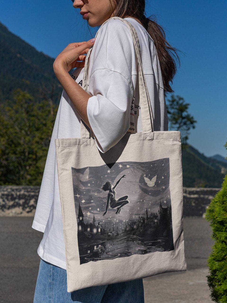 Starry Ethereal World Tote Bag