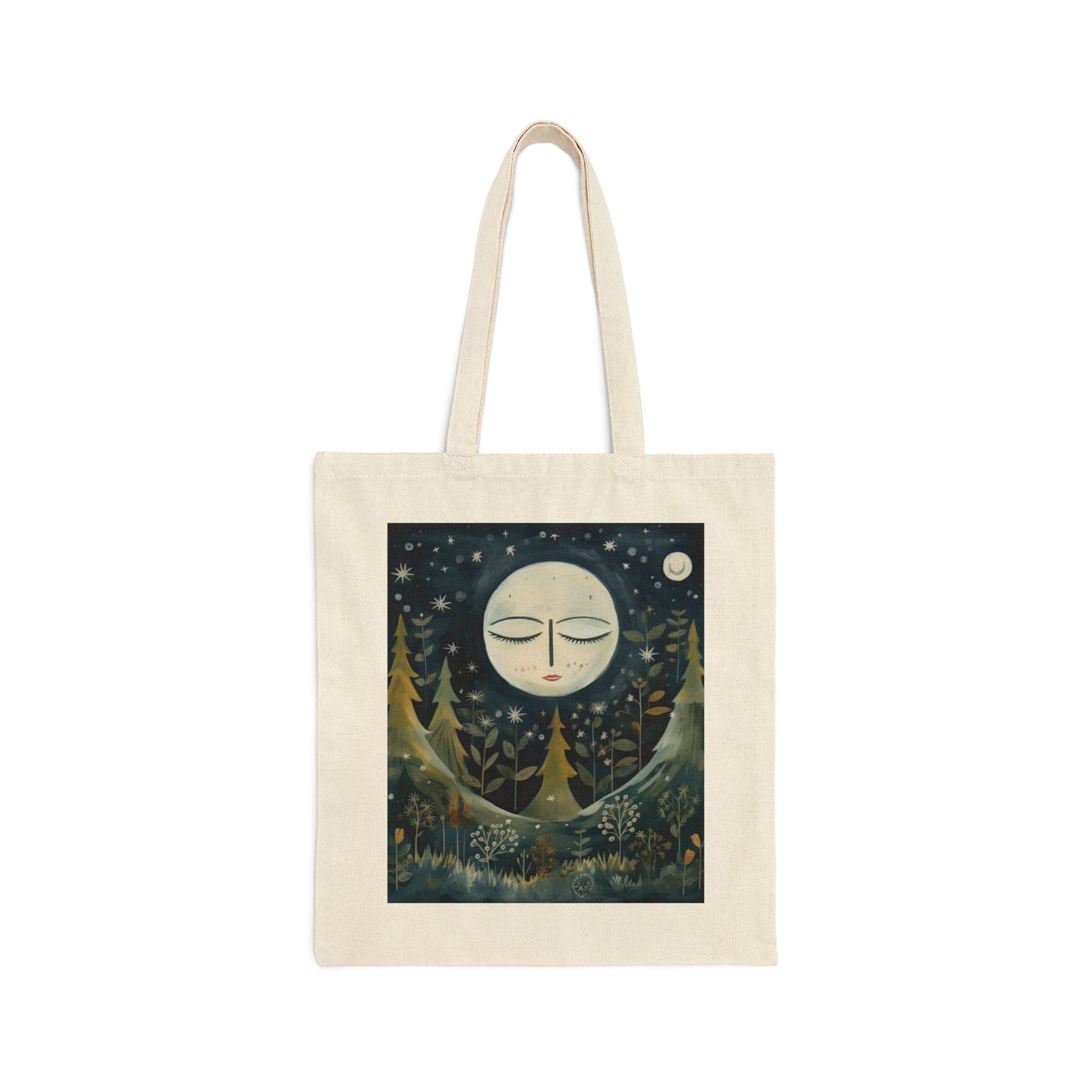 Moon in the Magical Forest Tote Bag