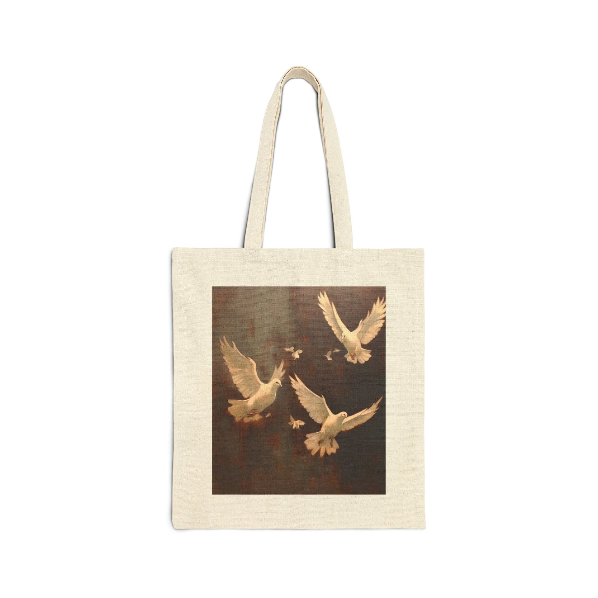 Falling Doves Tote Bag
