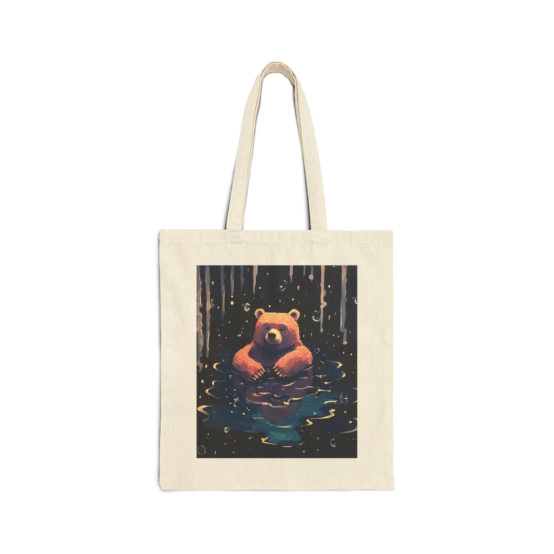 Galaxy Bathing Bear Tote Bag