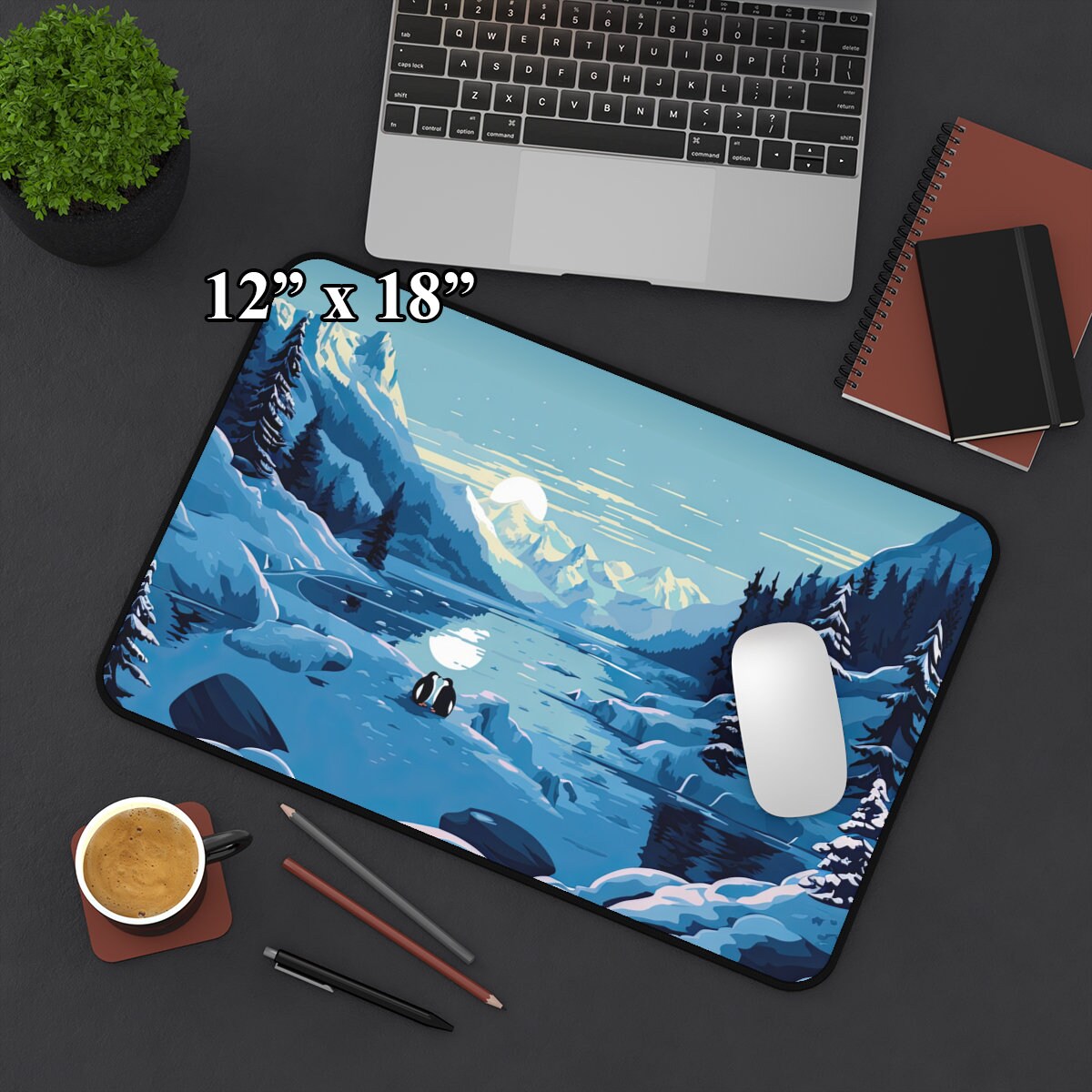 Arctic Penguin Mouse Pad