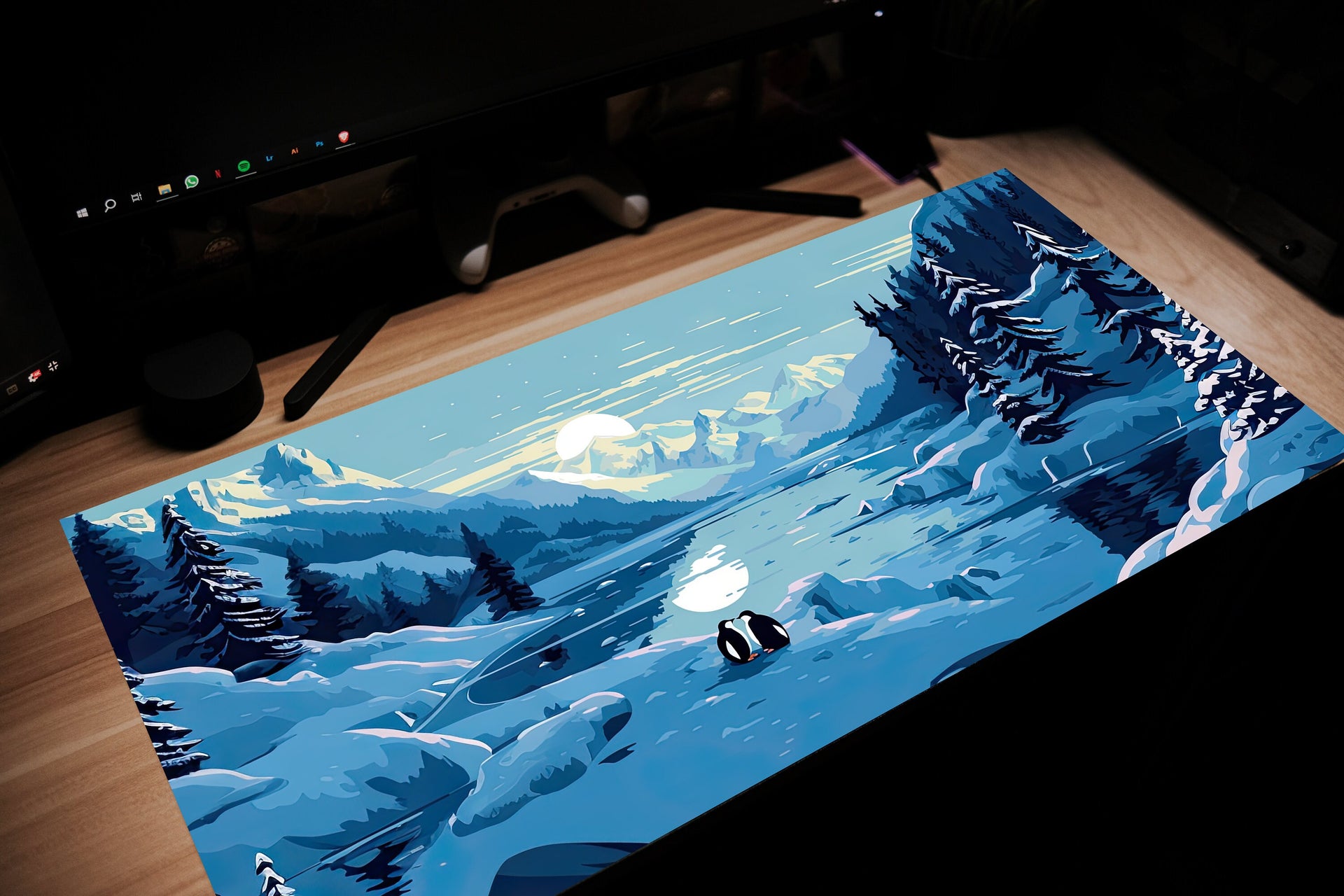 Arctic Penguin Mouse Pad