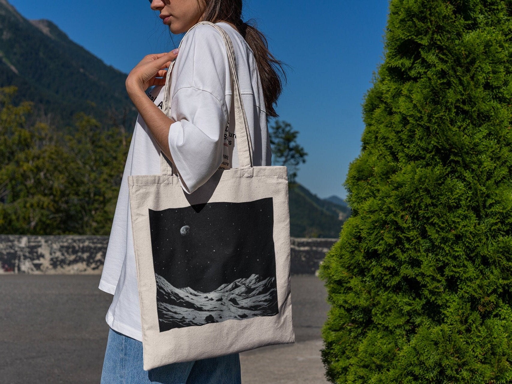 The Rocky Moon Tote Bag