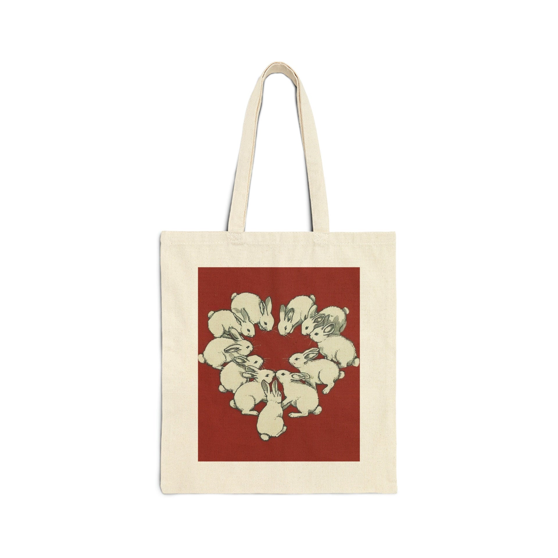 Heart Shaped Bunnies Tote Bag