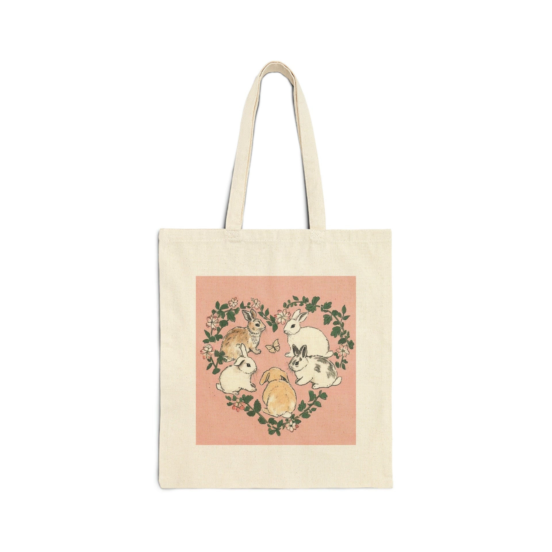 Coquette Garden Bunnies Tote Bag