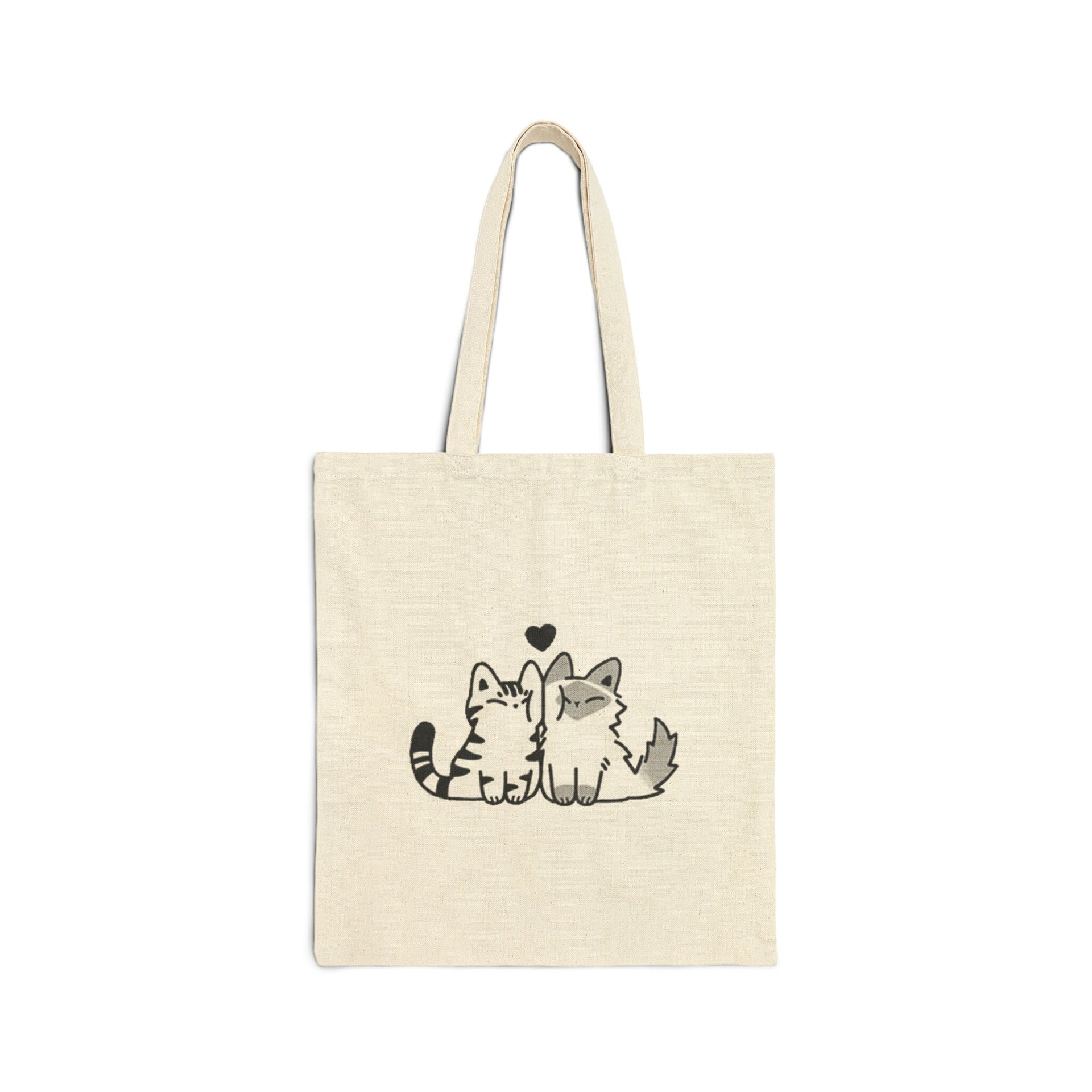 Two Kitties Smooching Tote Bag