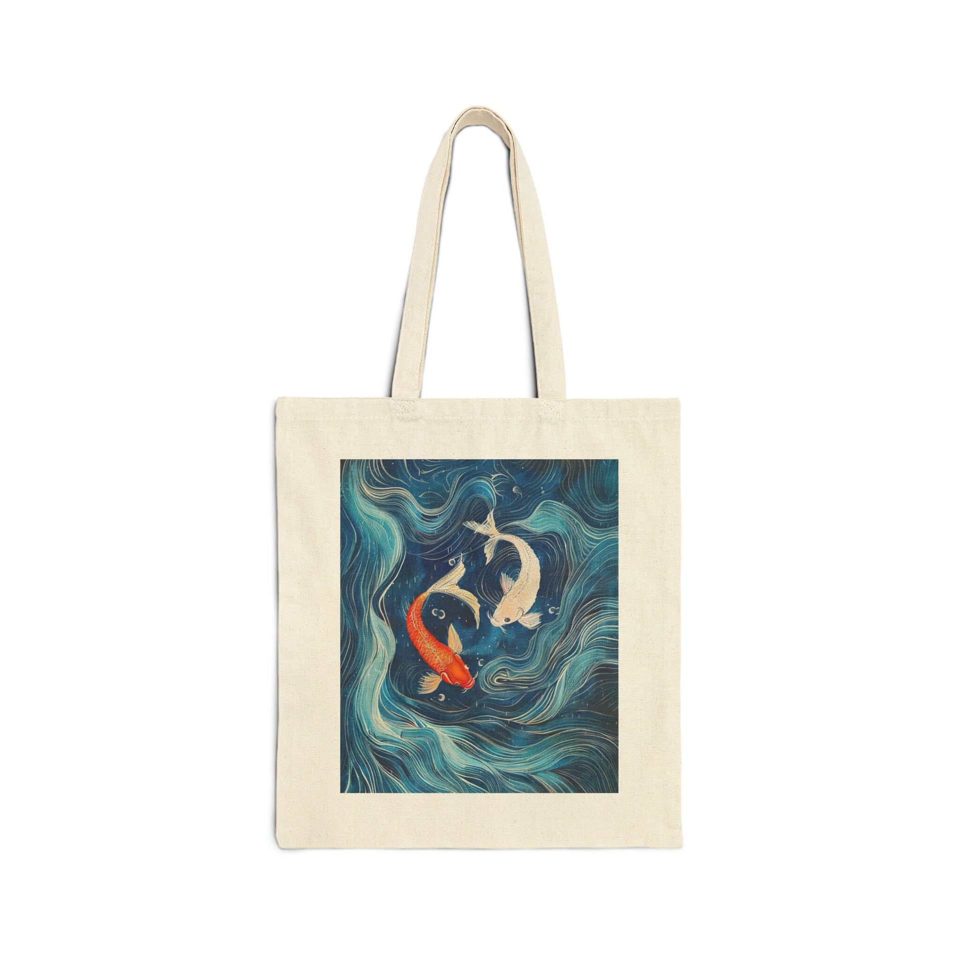 Coy Fish Yin-Yang Tote Bag