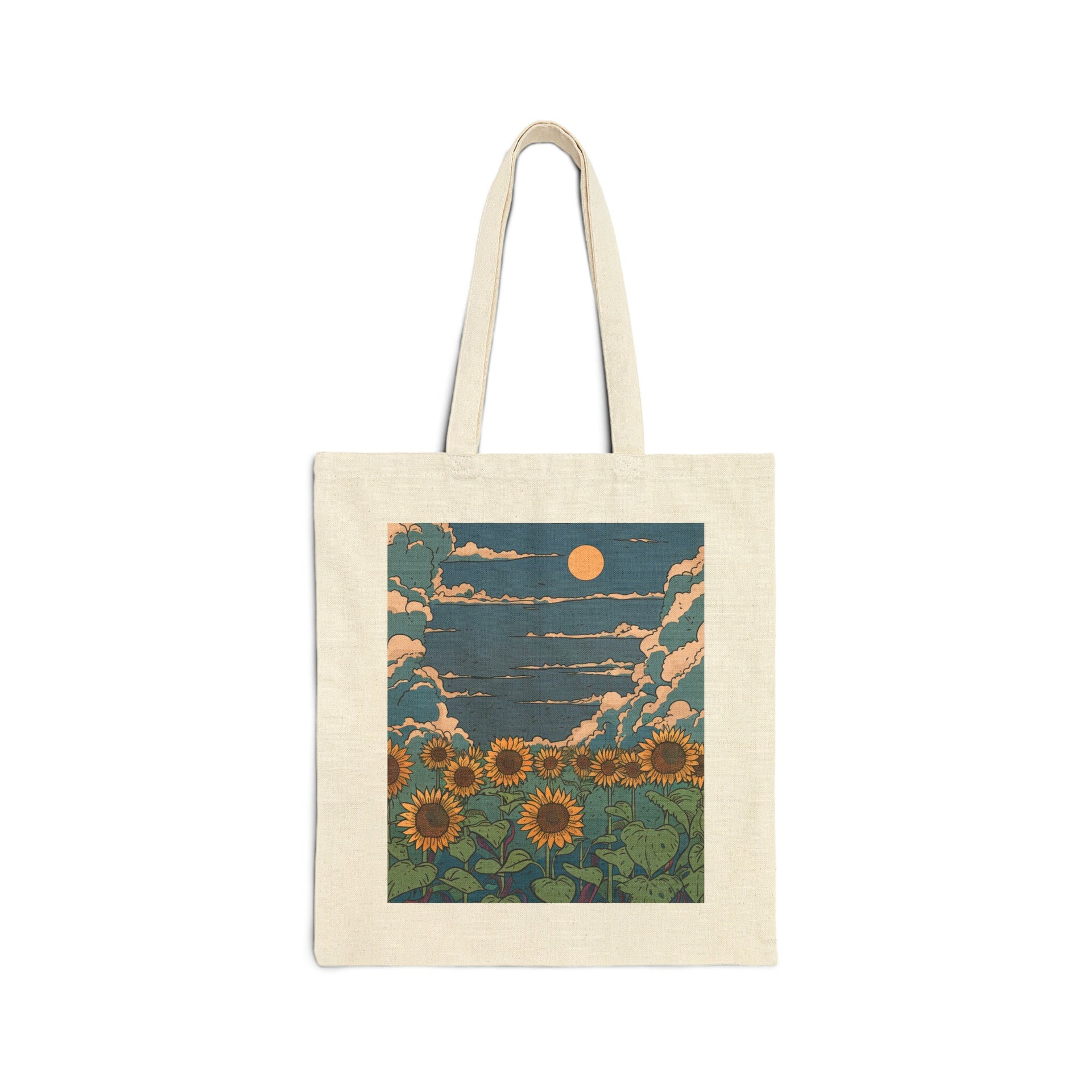 Sunflower Fields in Sunny Weather Tote Bag