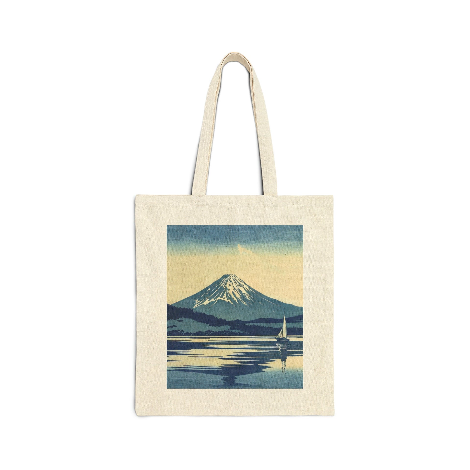 Mt Fuji Sailboat Tote Bag