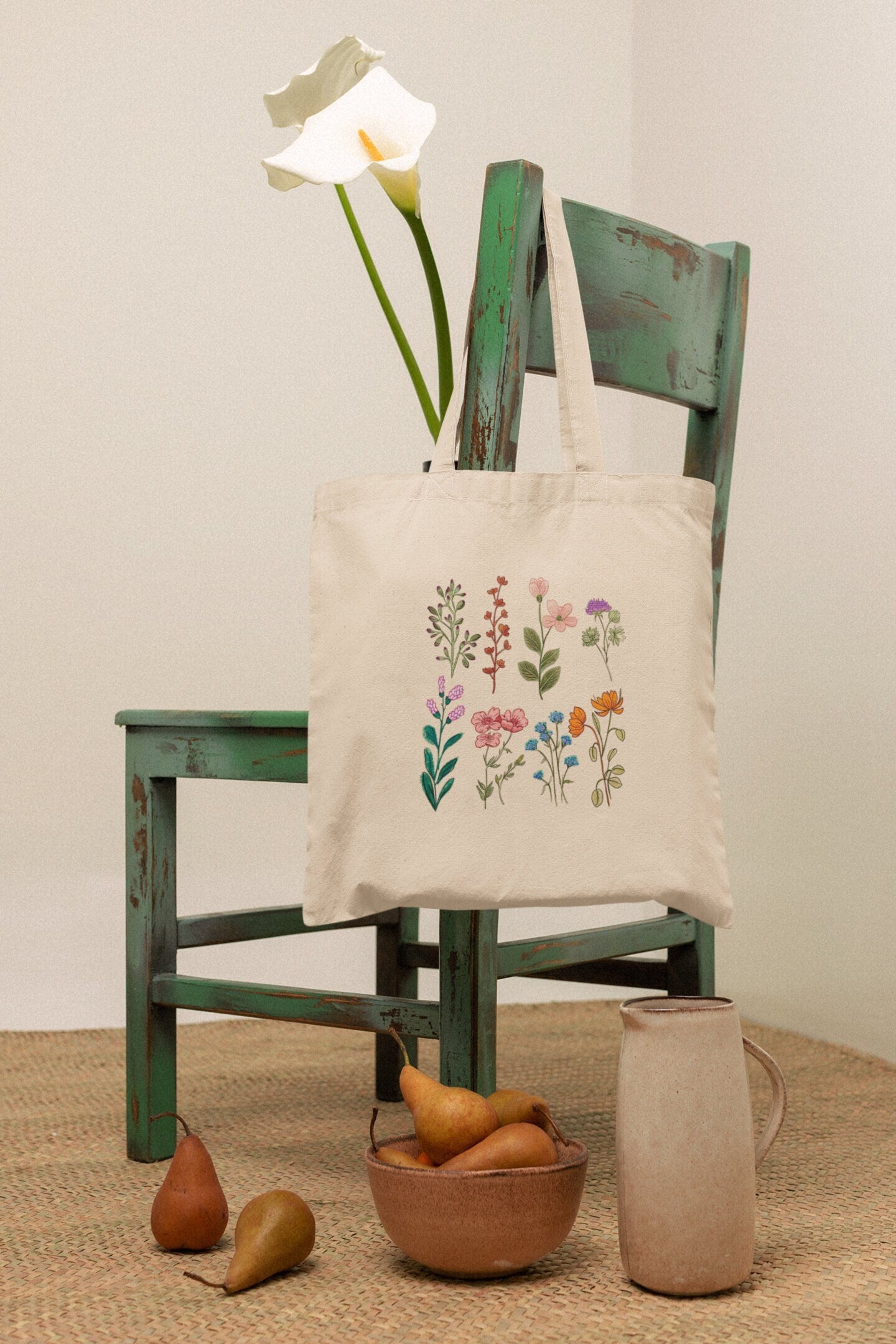Colorful Assorted Flowers Tote Bag