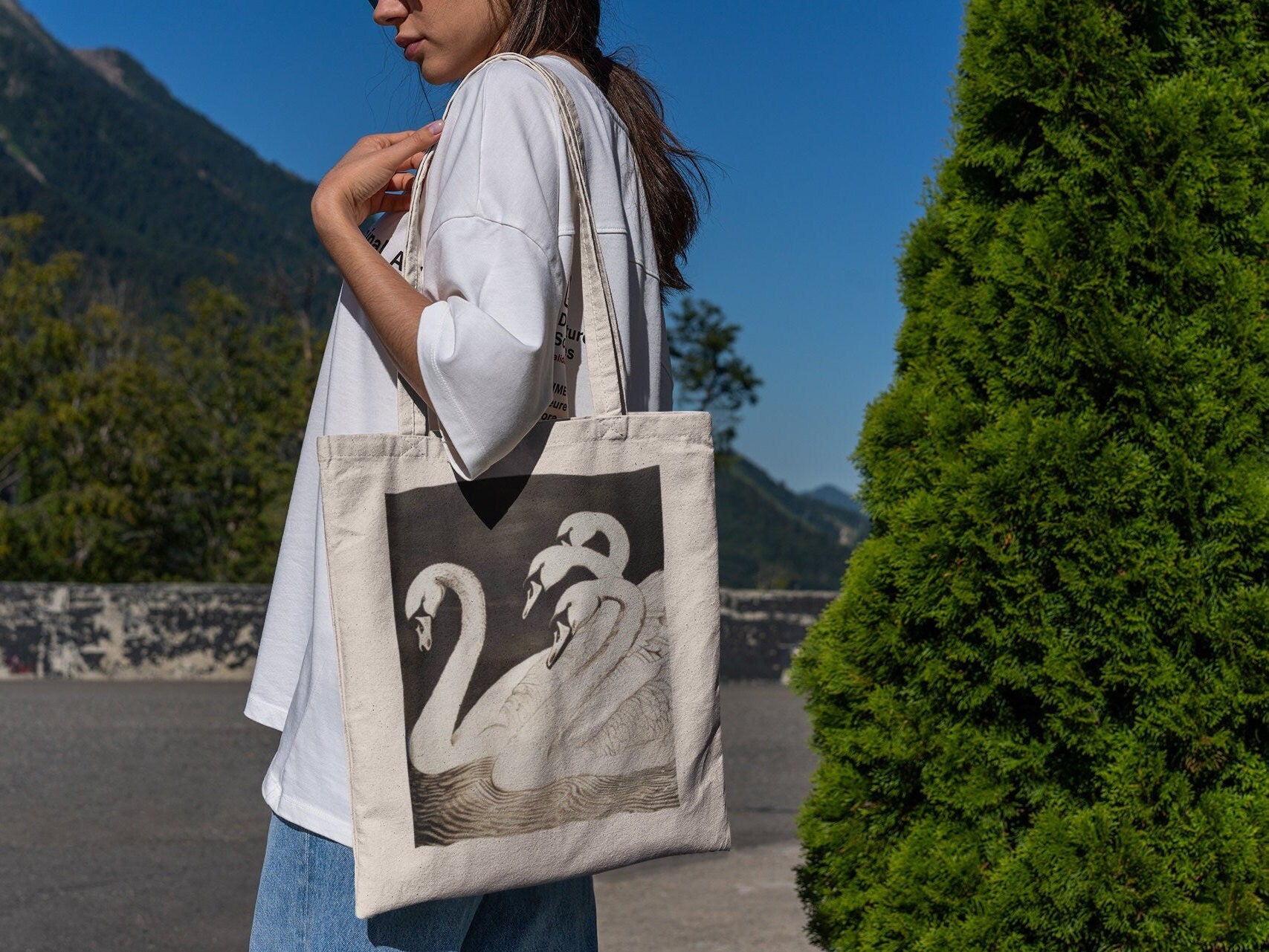 Swan Tote Bag