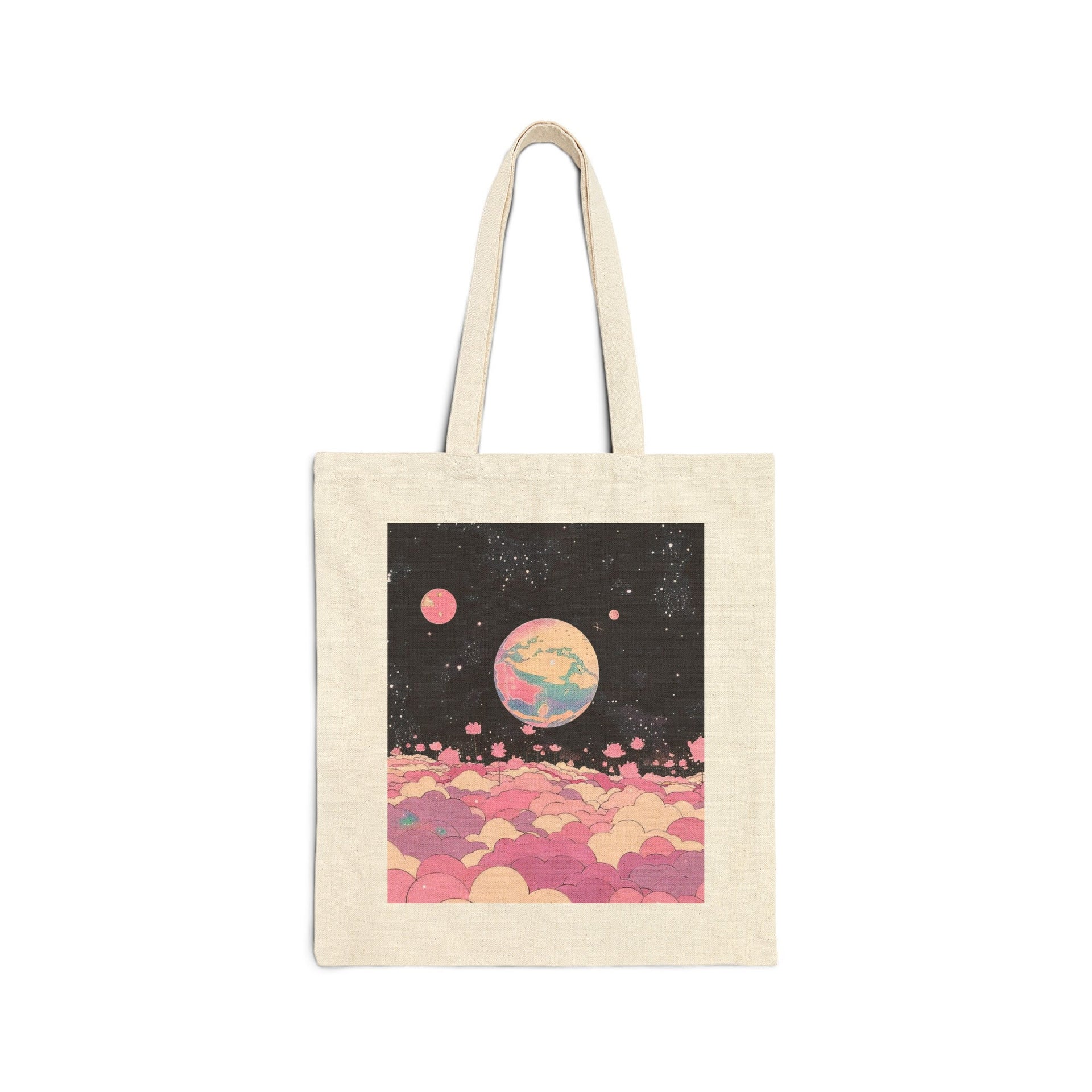 Pink Planet Tote Bag