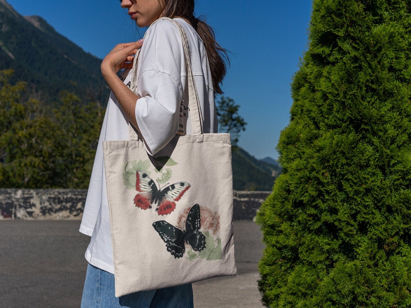 Colorful Butterflies Tote Bag