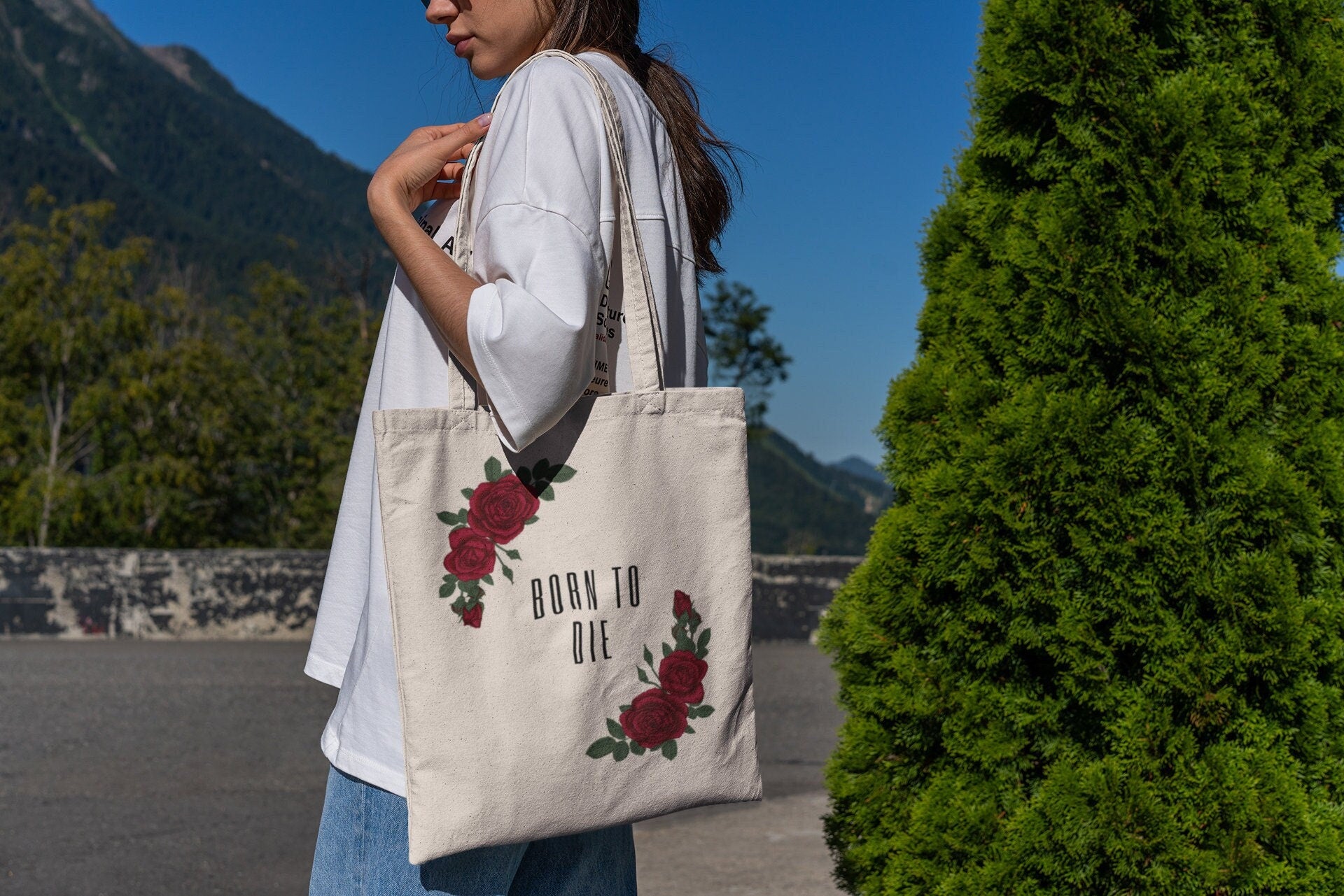 Born To Die Tote Bag