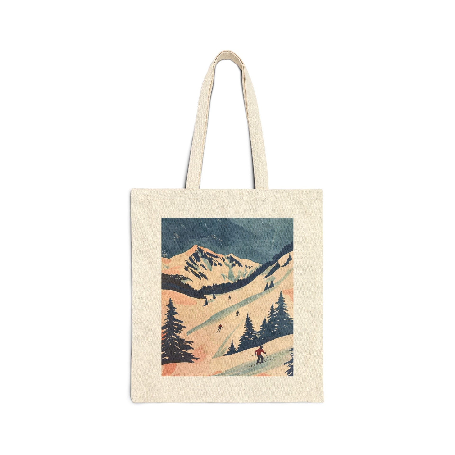 Ski Mountain Tote Bag