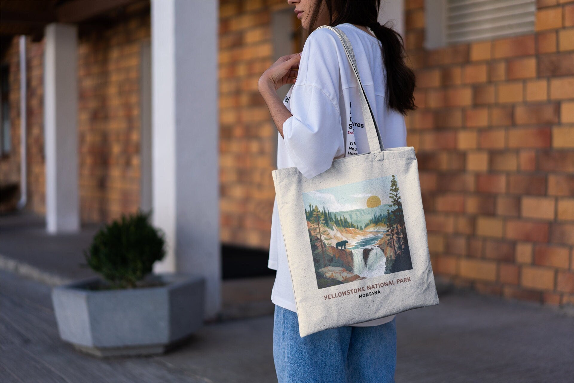 Yellowstone National Park Tote Bag