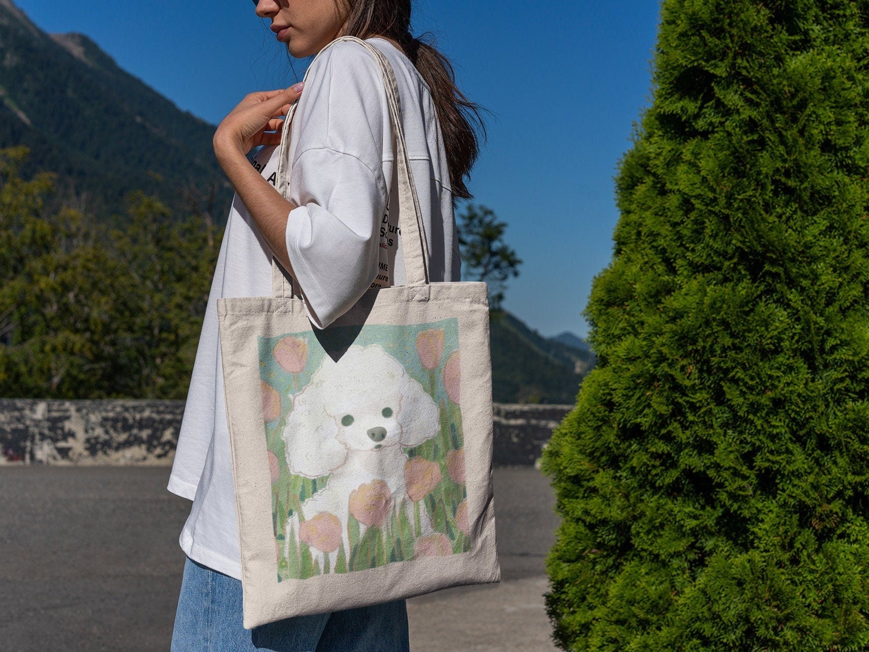 Poodle Tote Bag