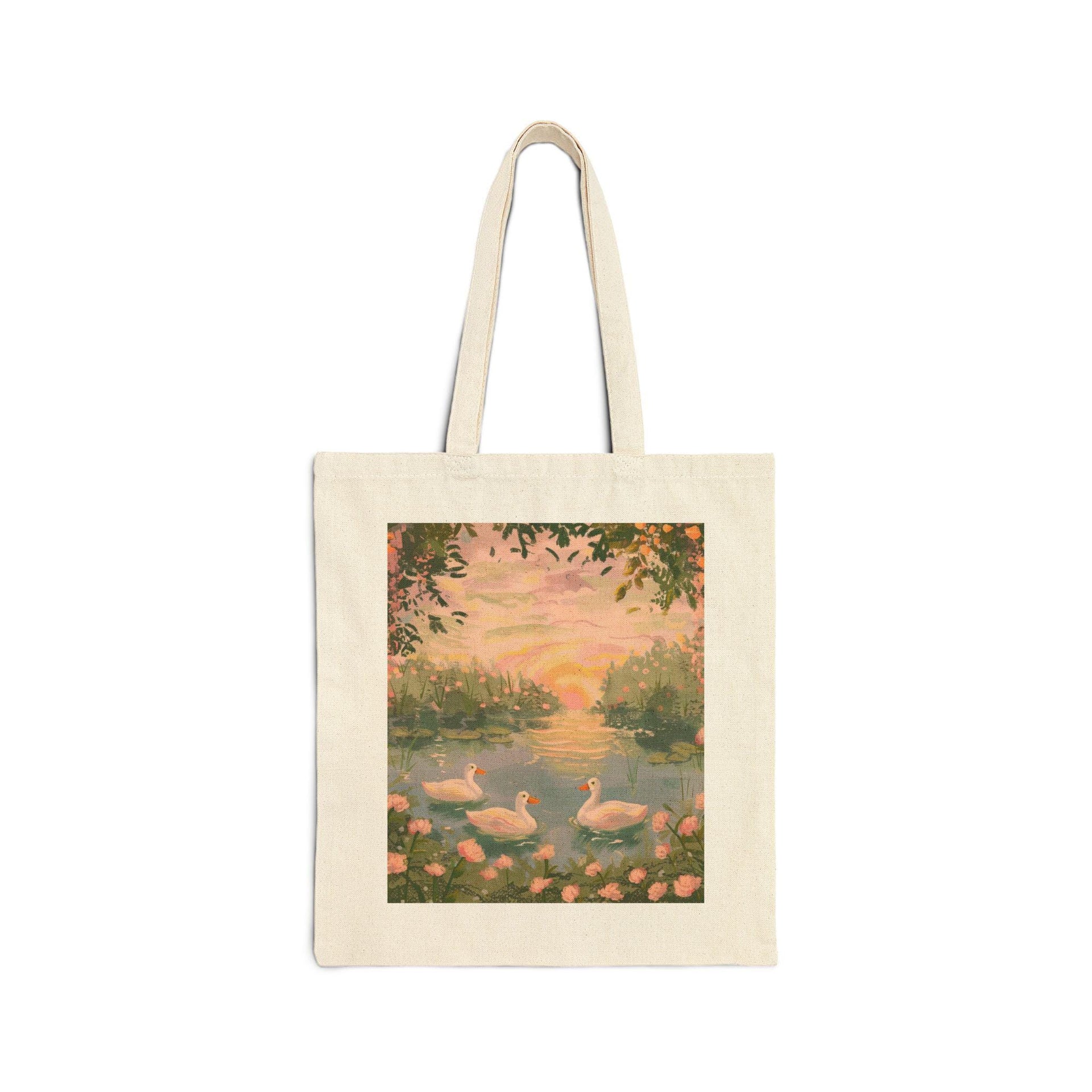 White Ducks Tote Bag