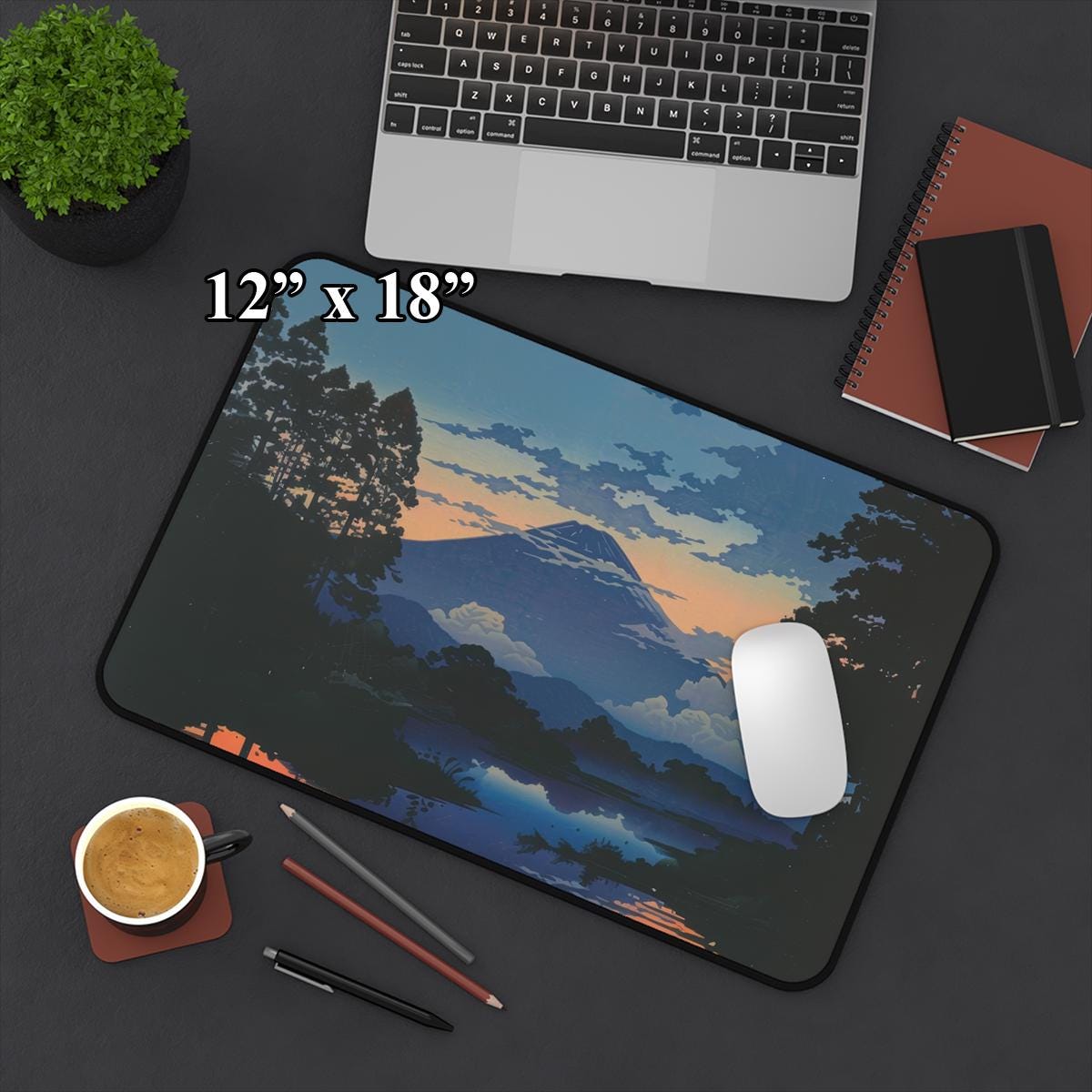 Night-Time at Mt Fuji Mouse Pad