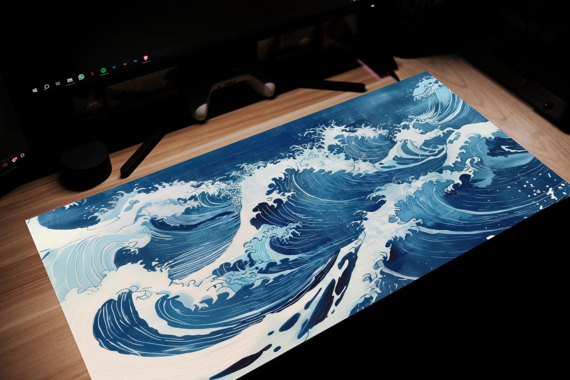 Ocean Wave Japanese Mouse Pad