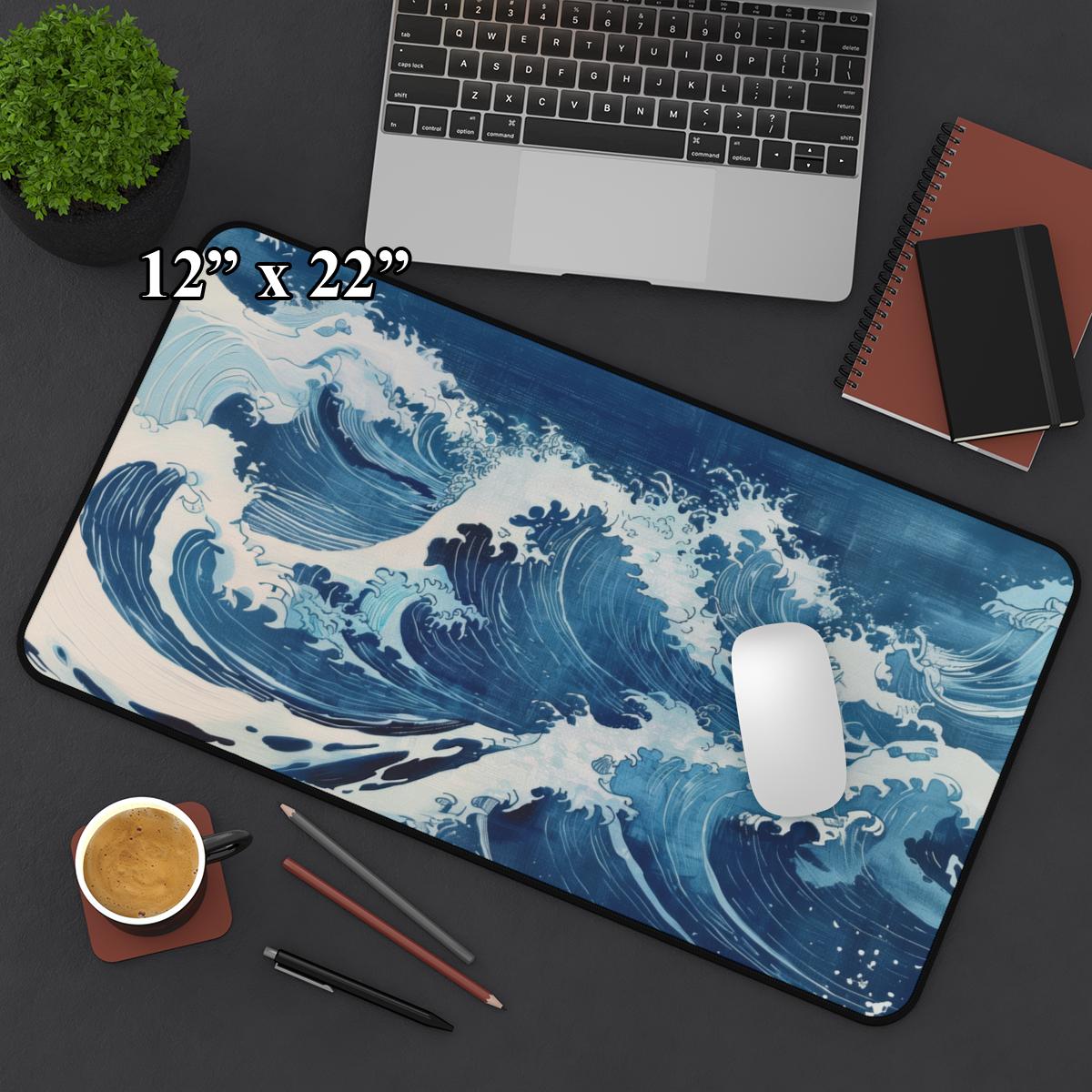 Ocean Wave Japanese Mouse Pad