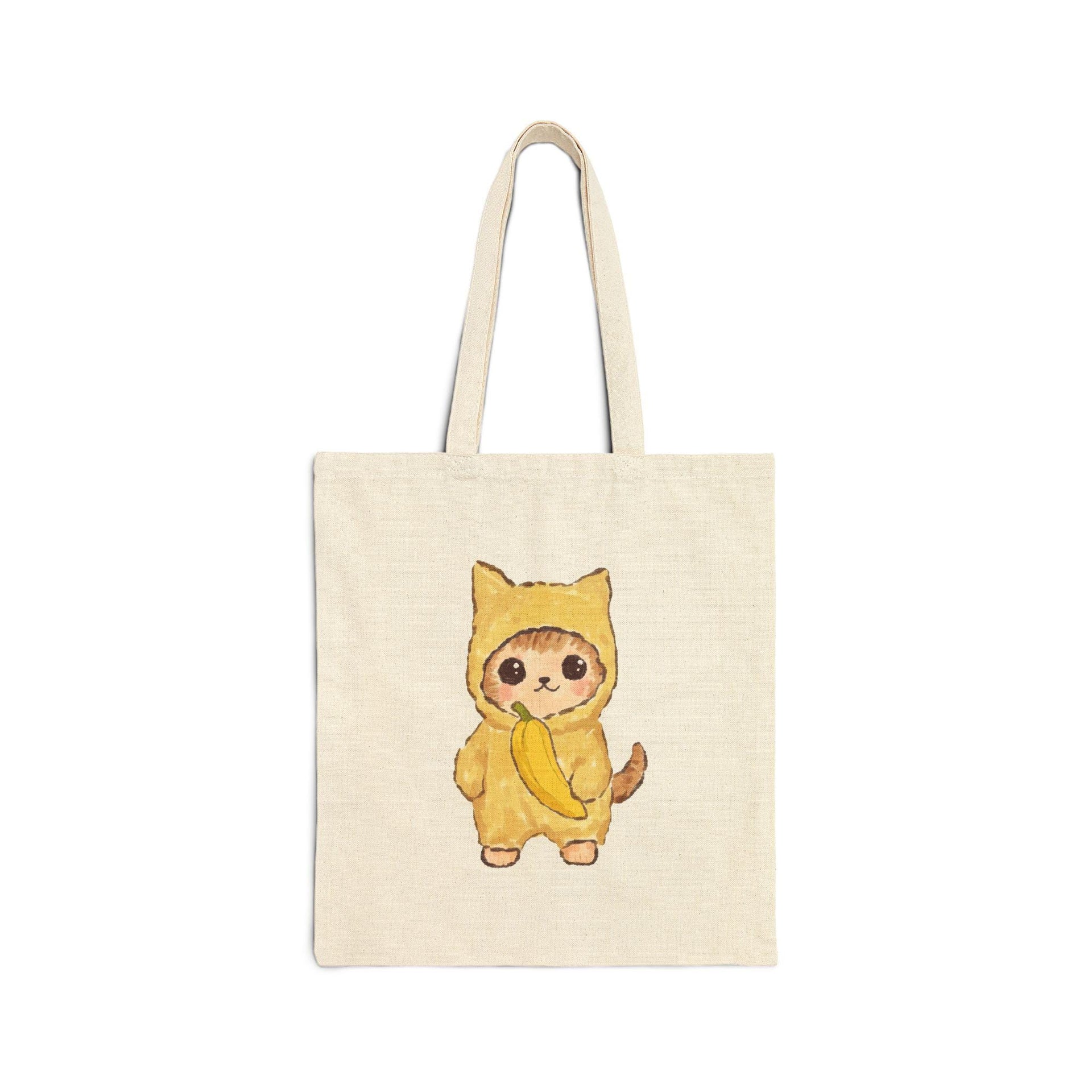 Banana Kitty Tote Bag