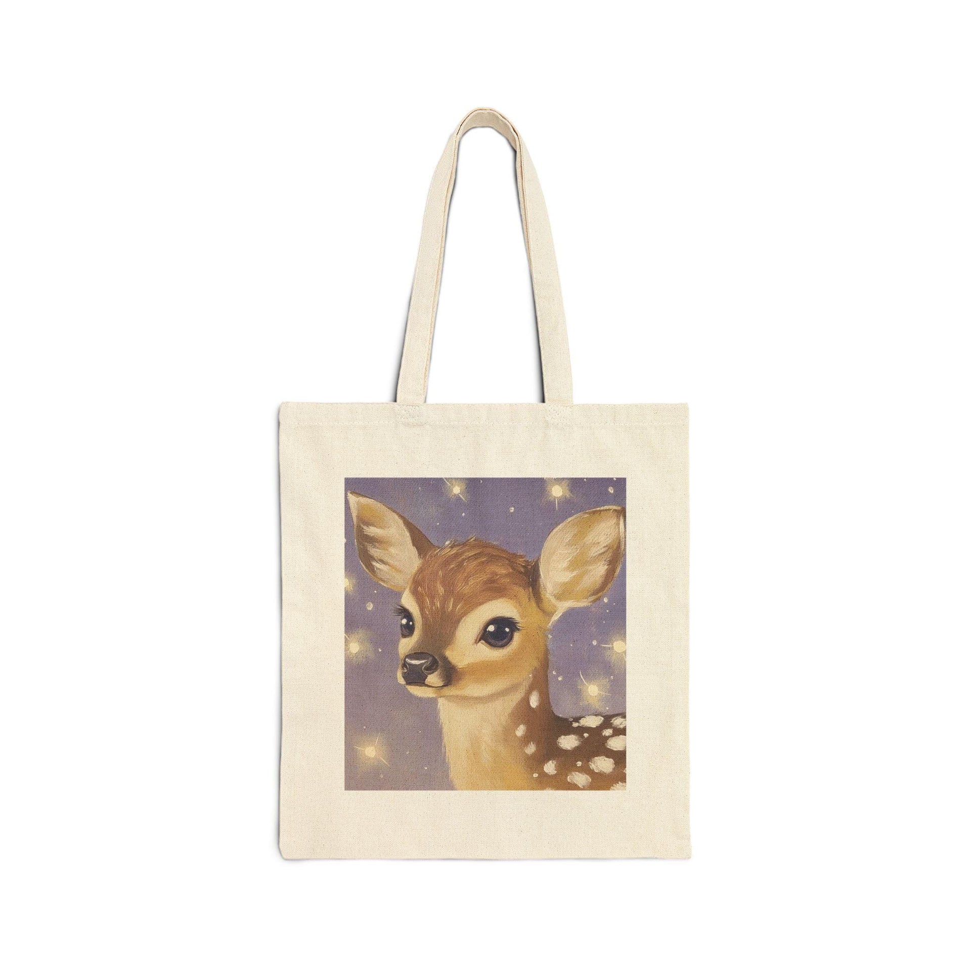 Purple Deer Tote Bag