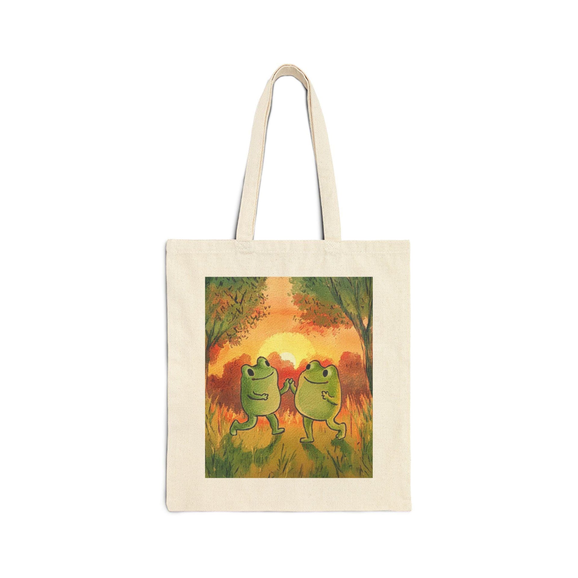 Frog Sunset Tote Bag