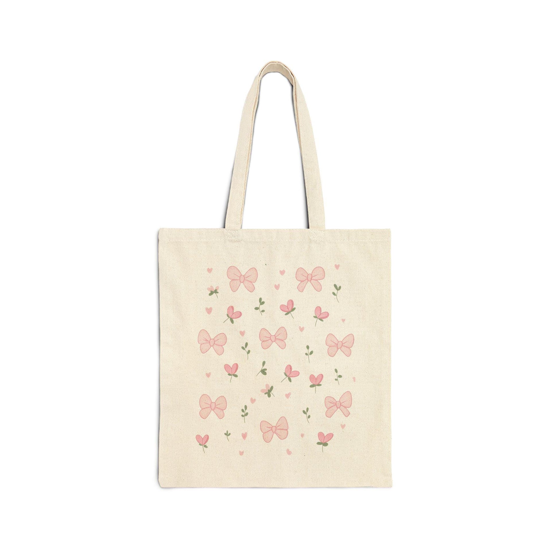 Coquette Bow and Flower Tote bag