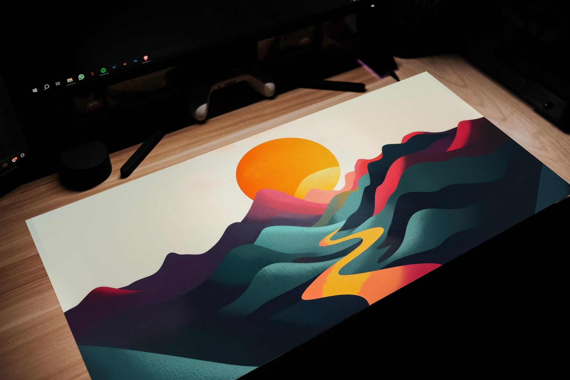 Sun Rising Over the Mountain Mouse Pad