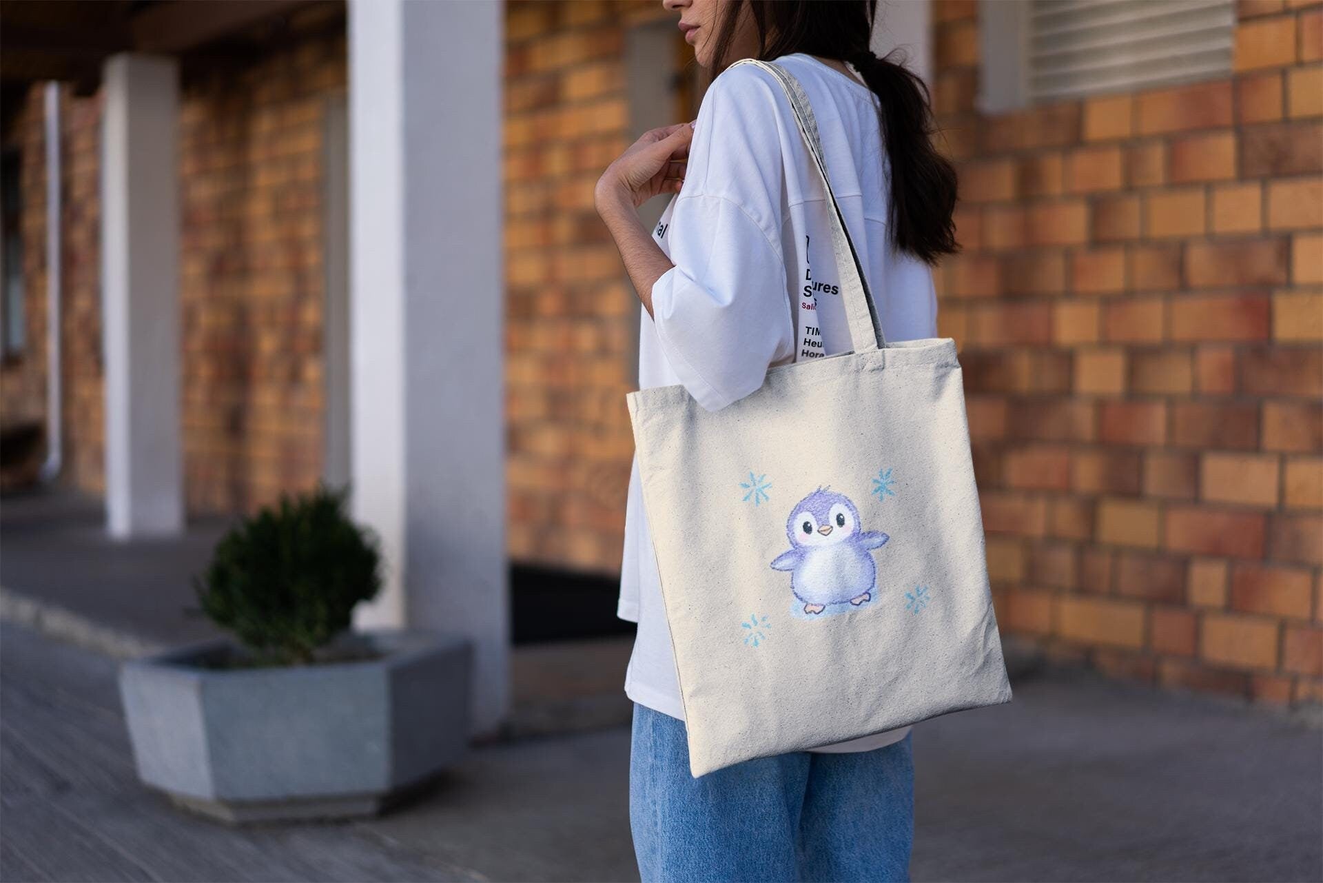 Arctic Penguin Tote Bag
