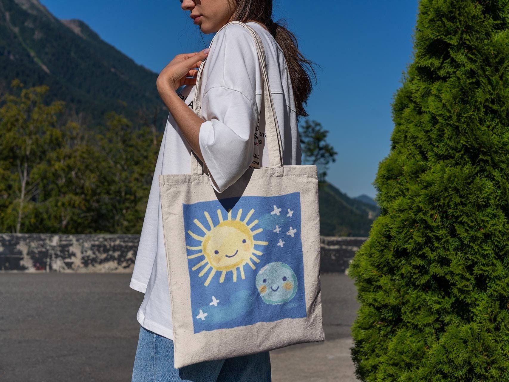 Sun and Moon Tote Bag