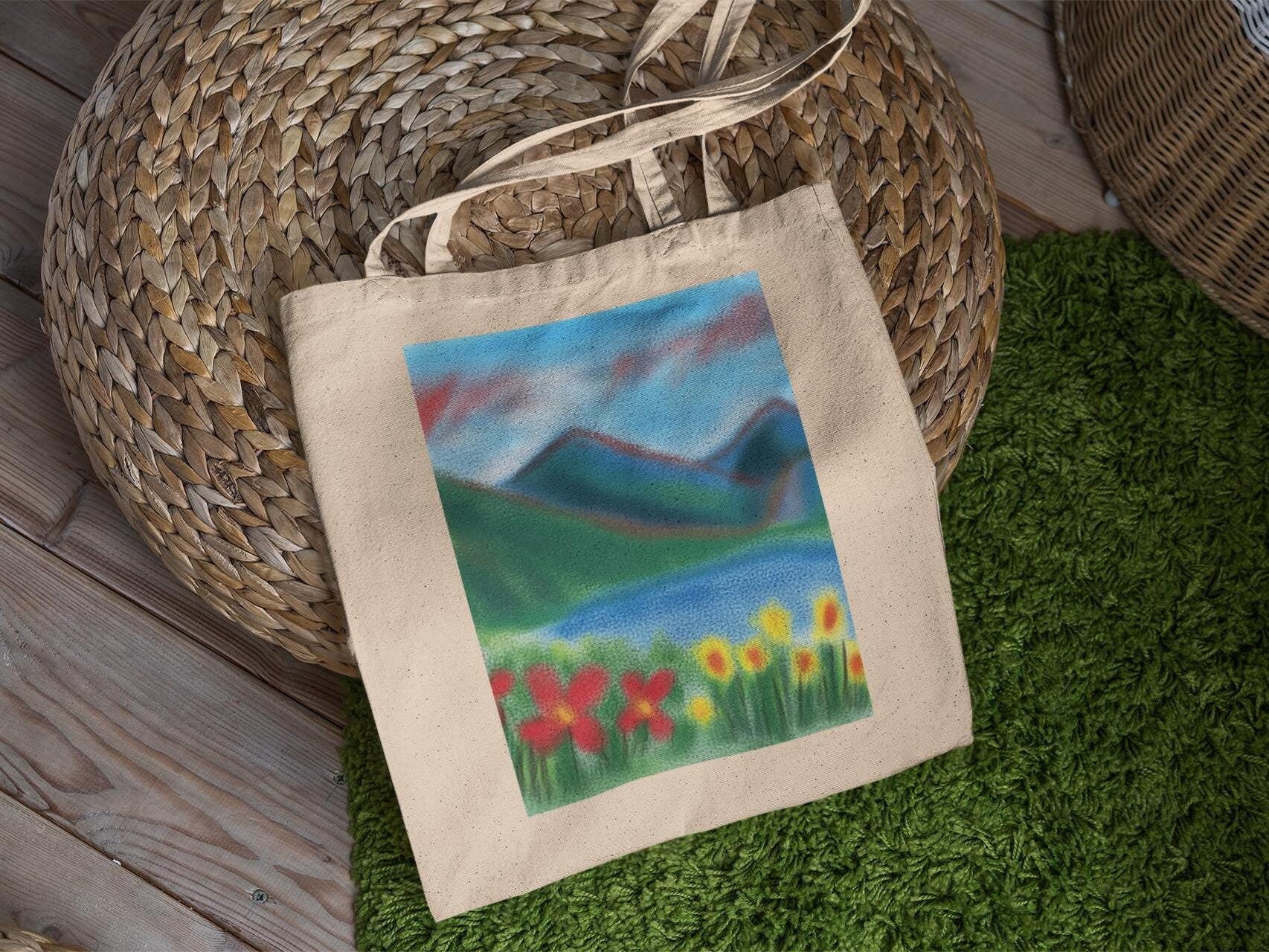 Serene Mountain Tote Bag