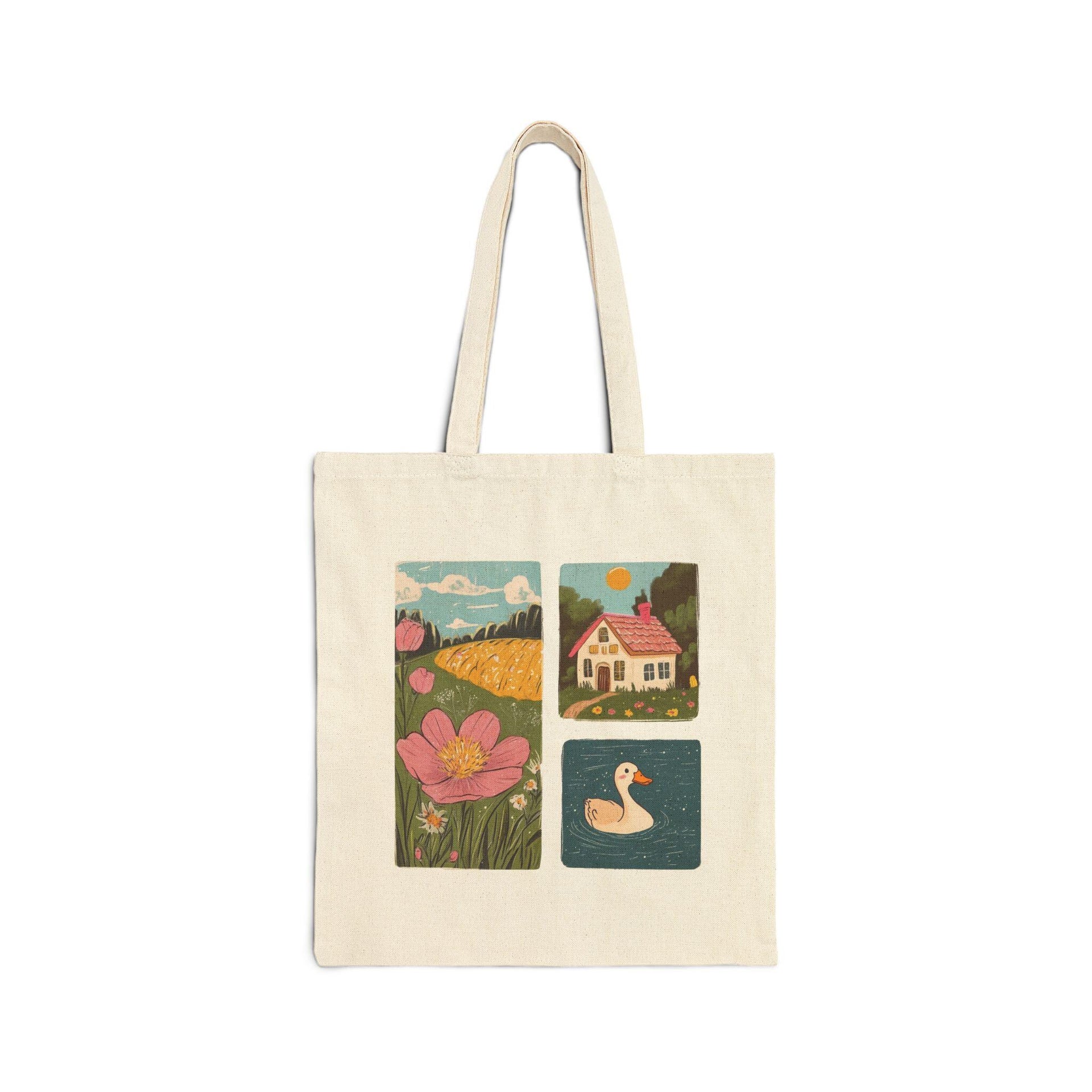 Duck Collage Tote Bag