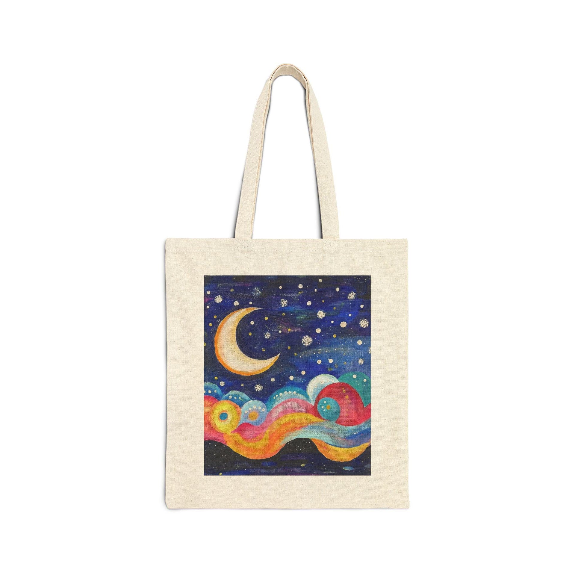 Swirling Moon Tote Bag