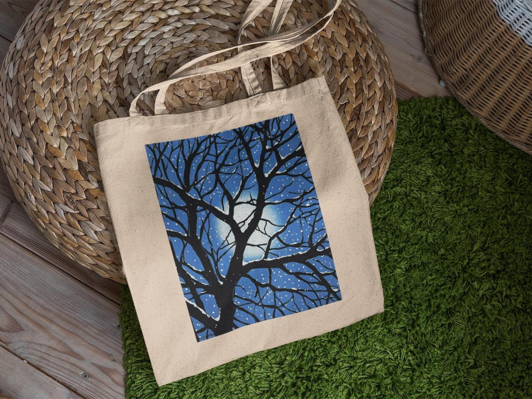 Starlight Branches Tote Bag