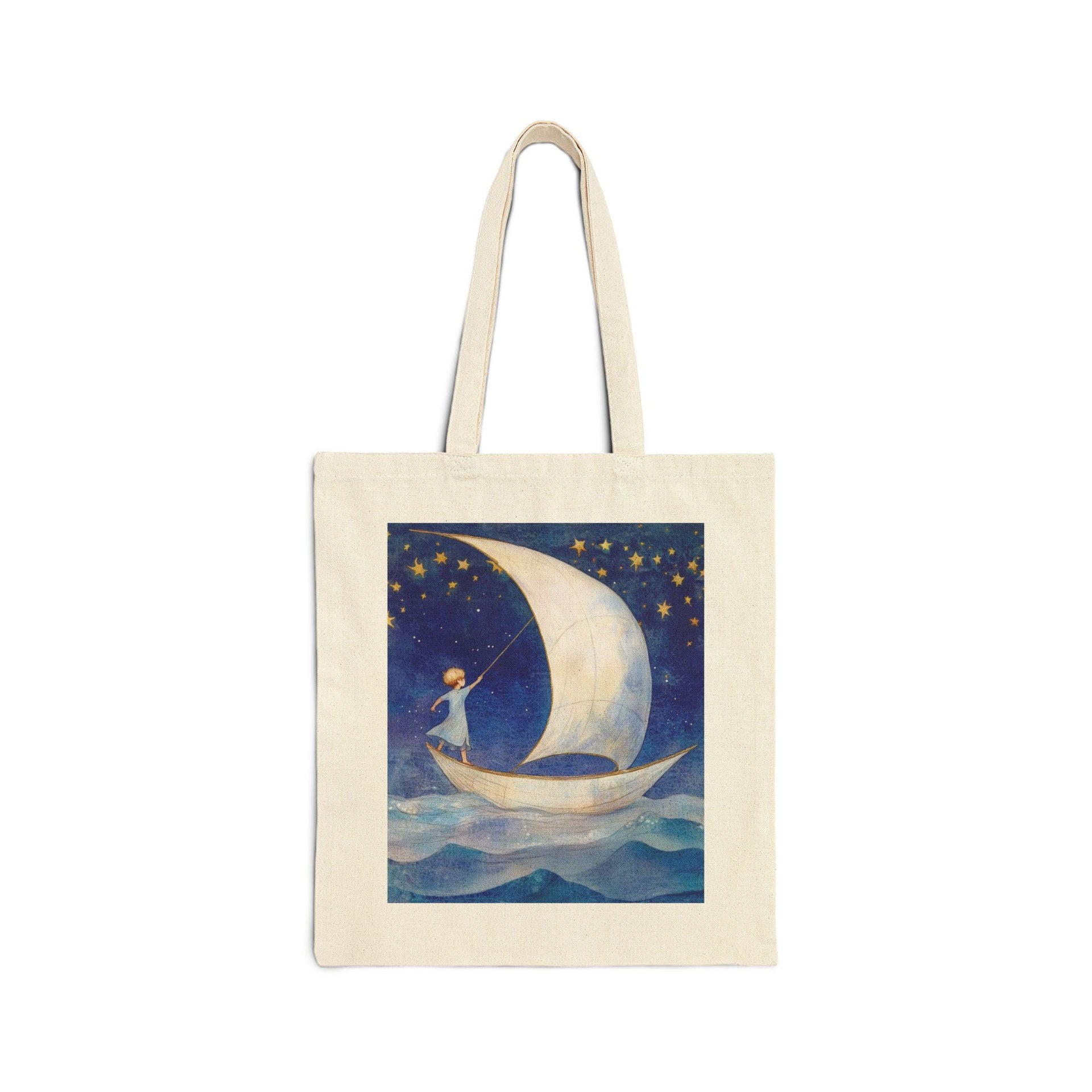 Moonlight Voyage Tote Bag