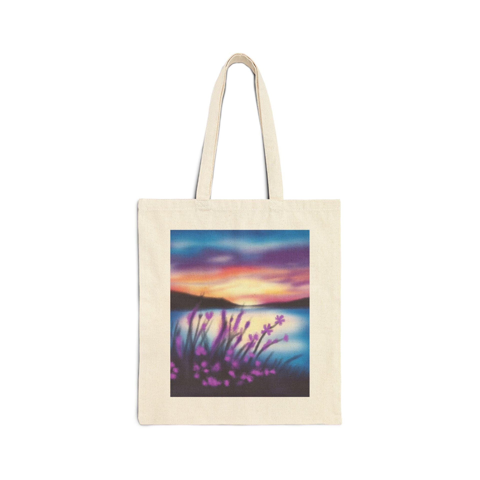 Purple Wildflower Tote Bag