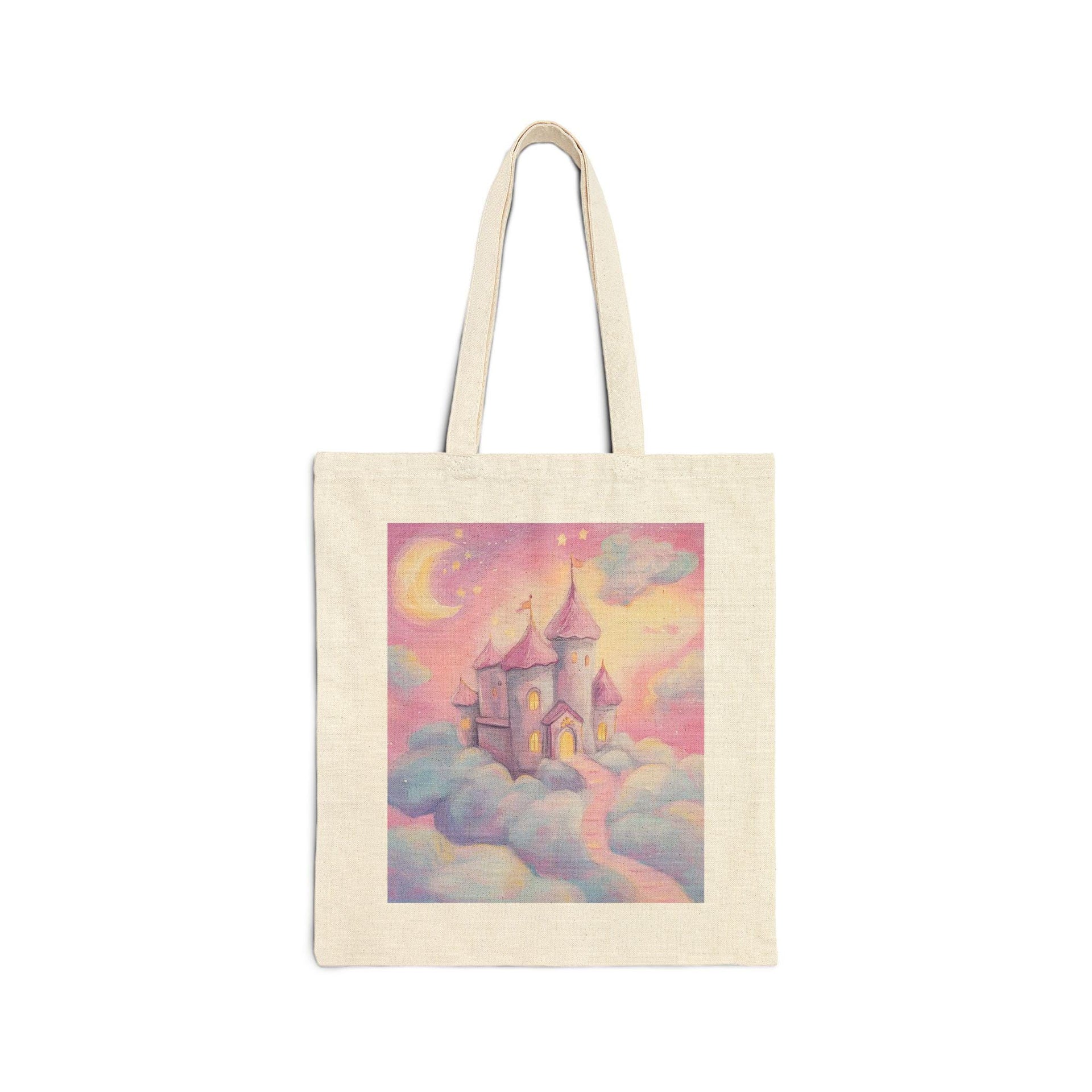 Castle in the Clouds Pink Tote Bag