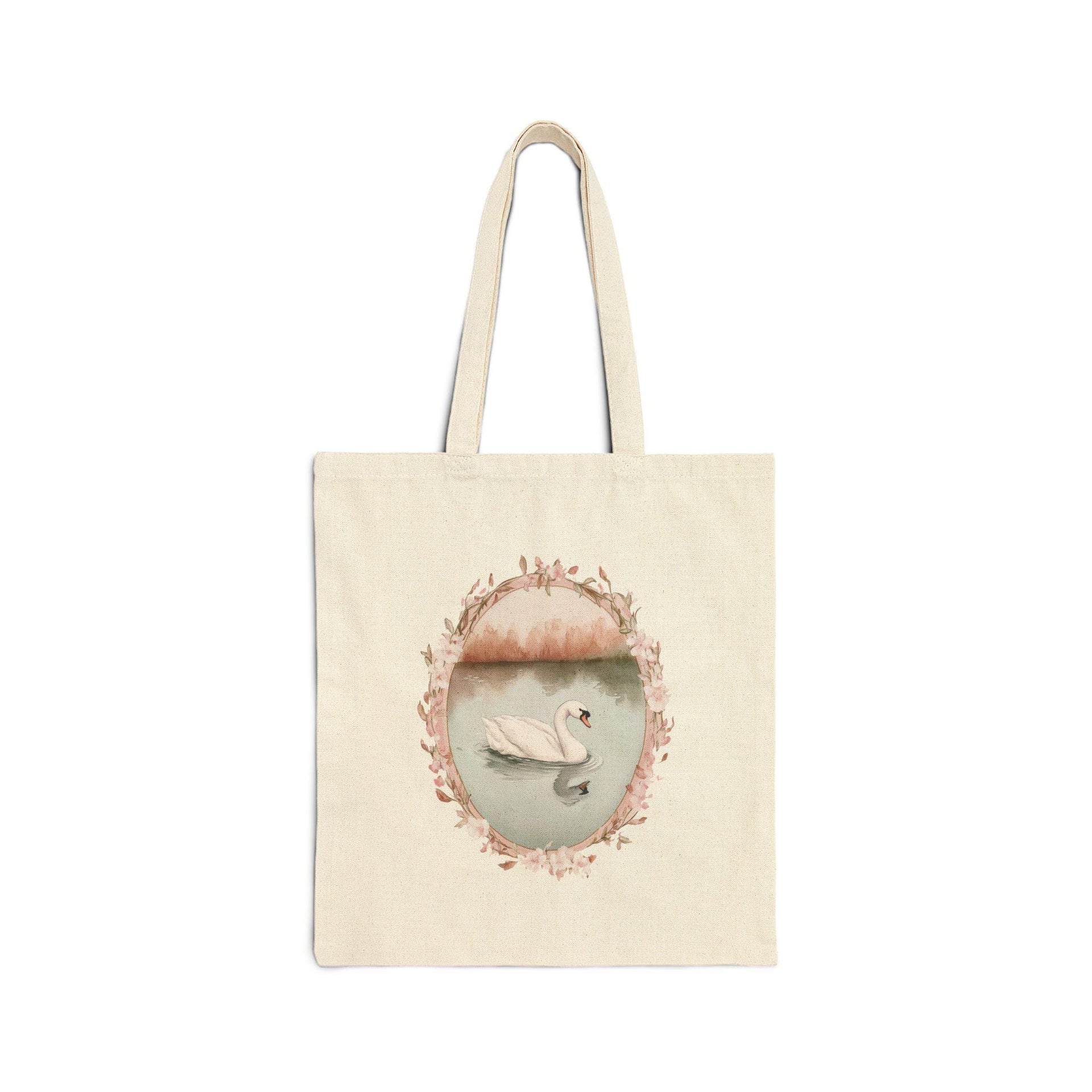 Pink Swan Tote Bag