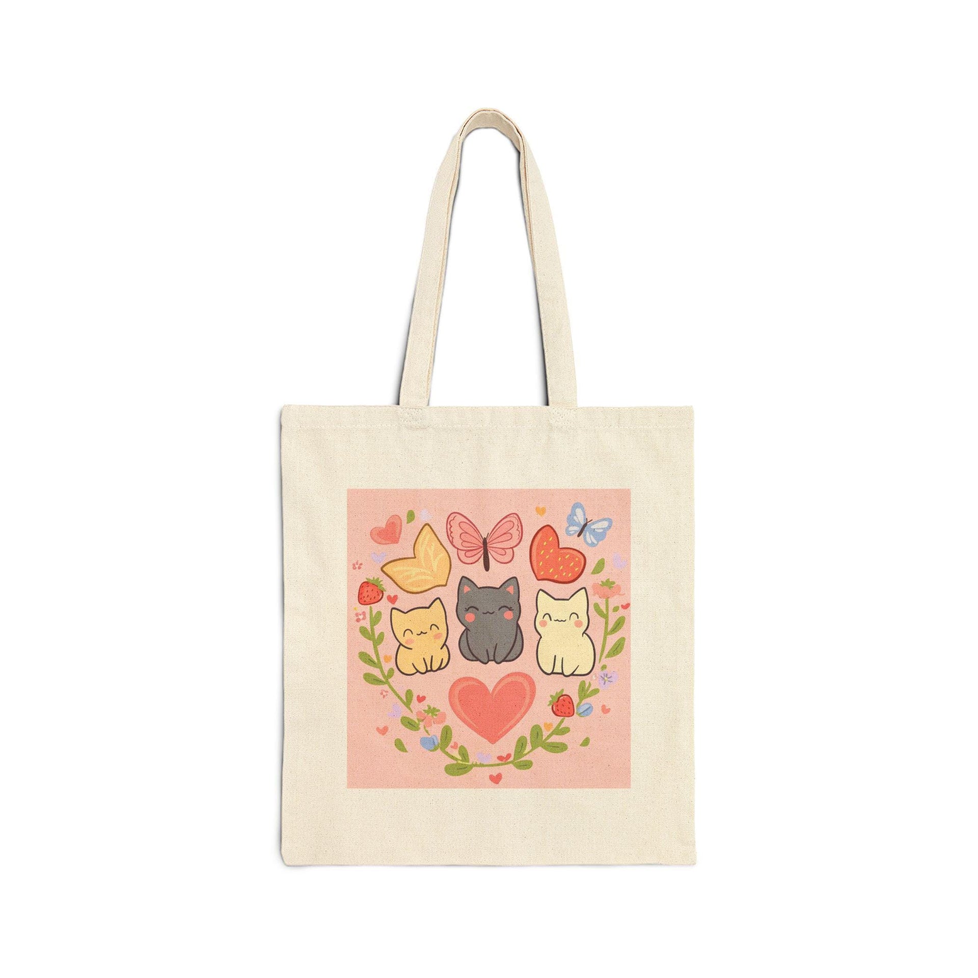 Three Colorful Cats Tote Bag
