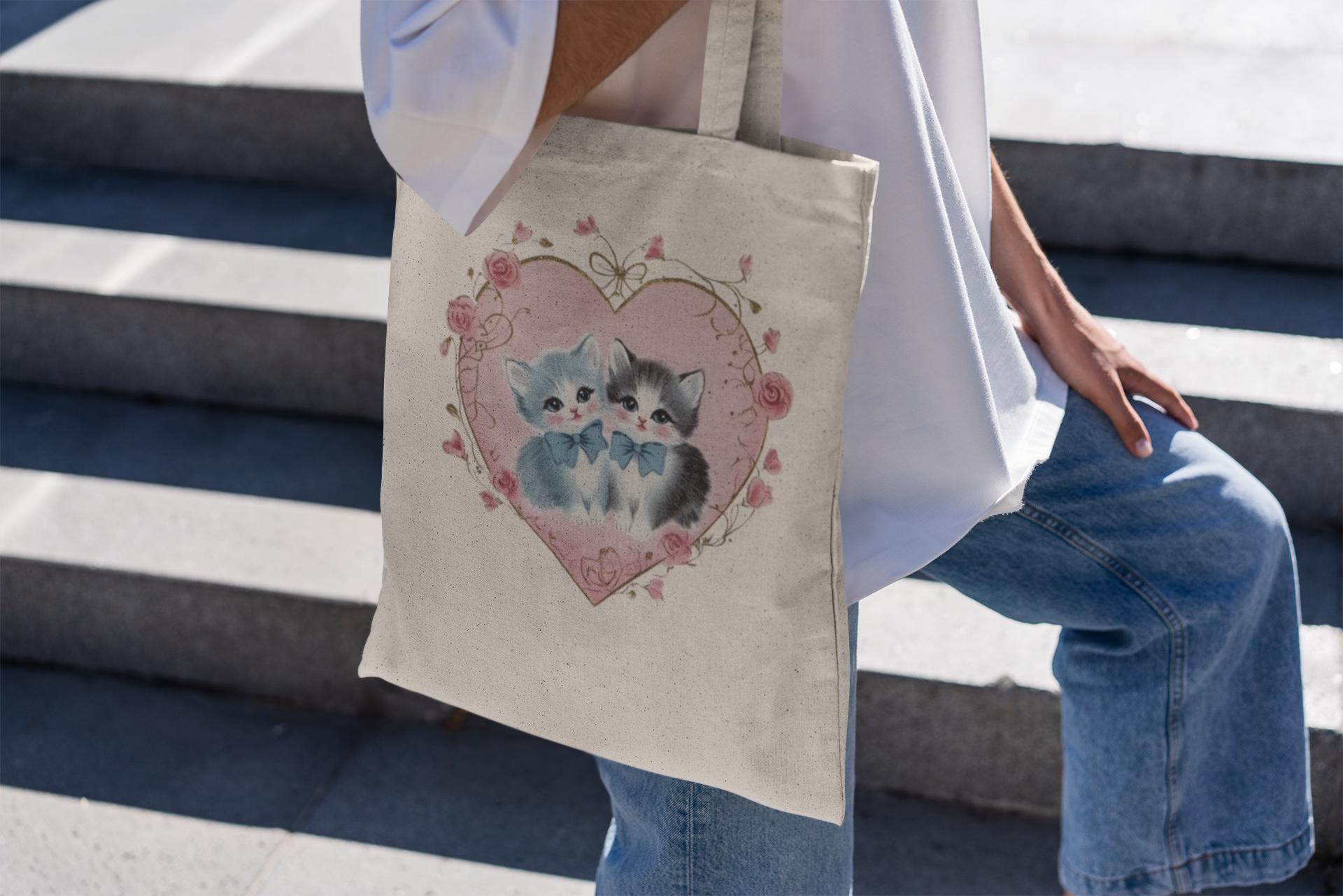 Affectionate Kitty Tote Bag