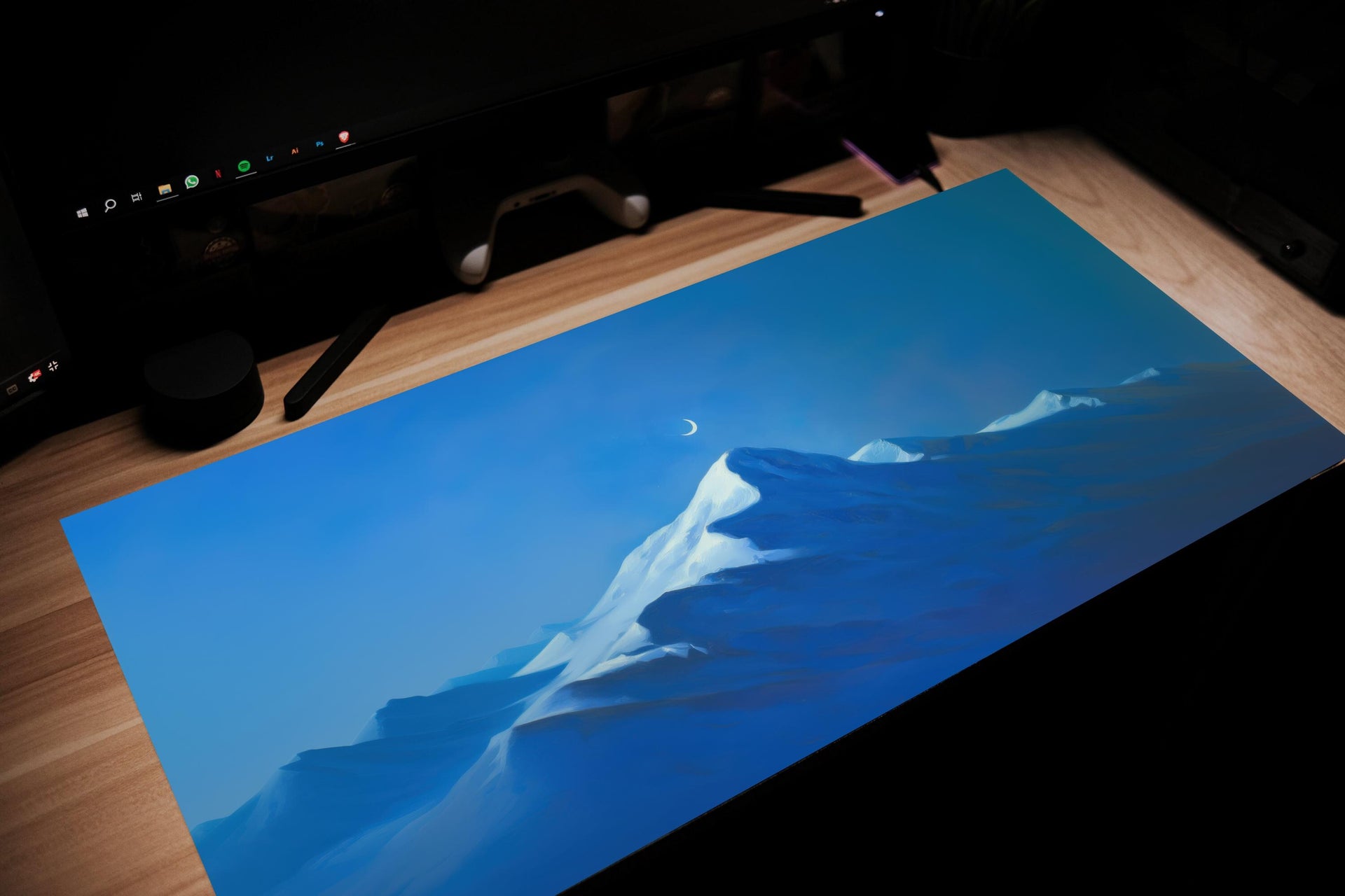 Moonlight Mountain Mouse Pad