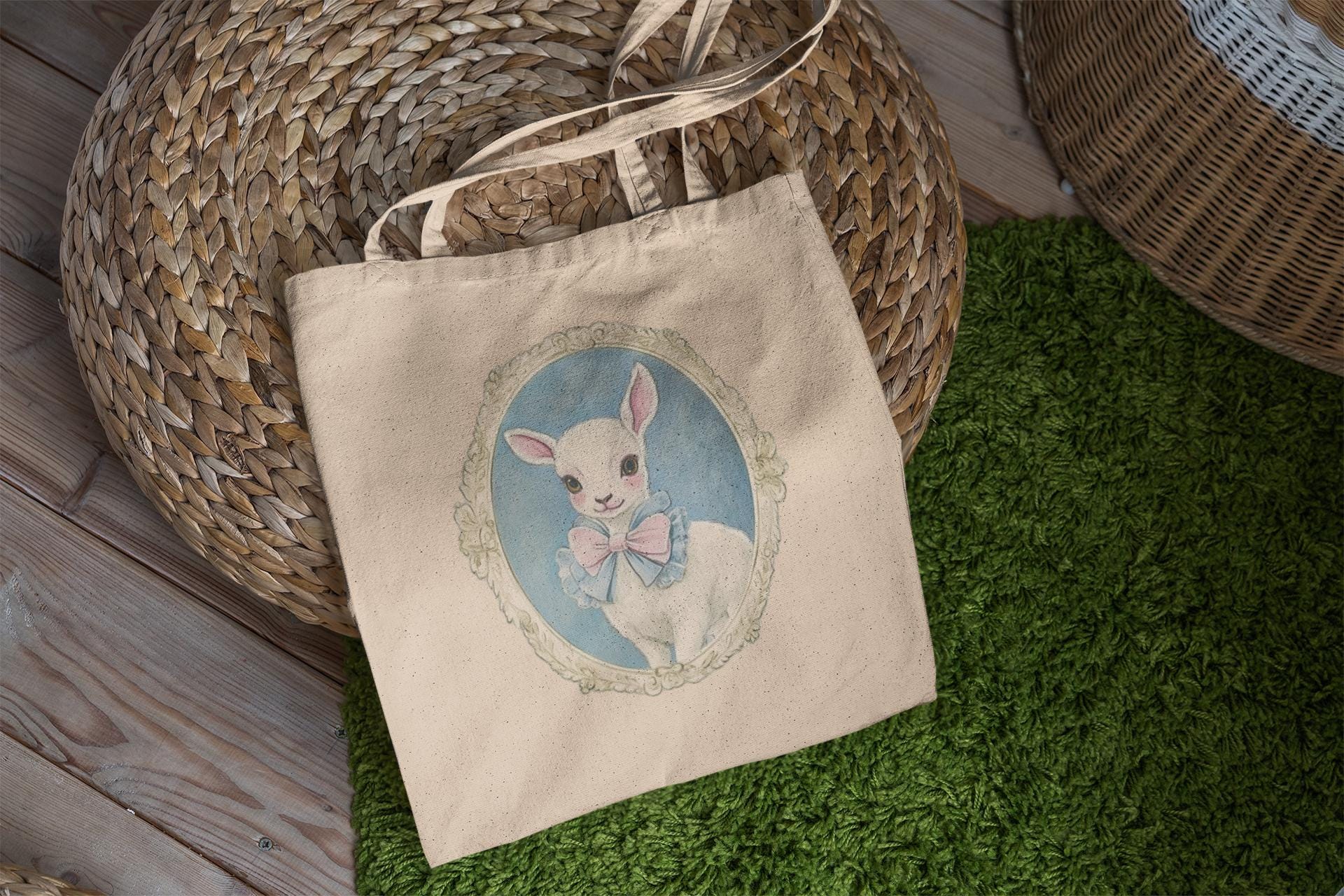 Coquette Lamb Tote Bag