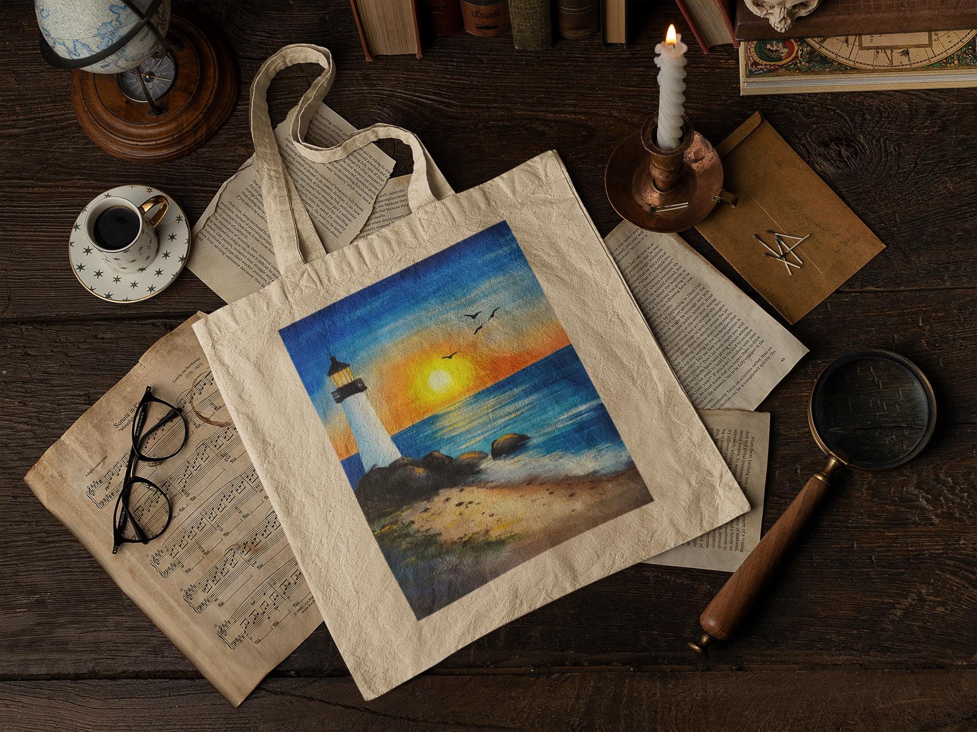 Lighthouse Tote Bag
