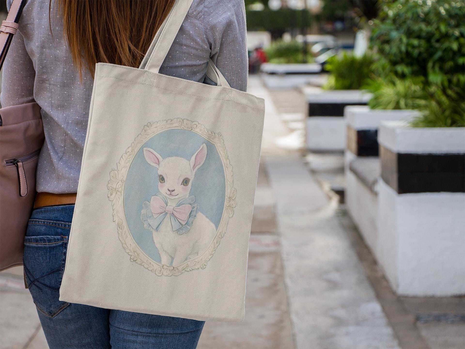 Coquette Lamb Tote Bag