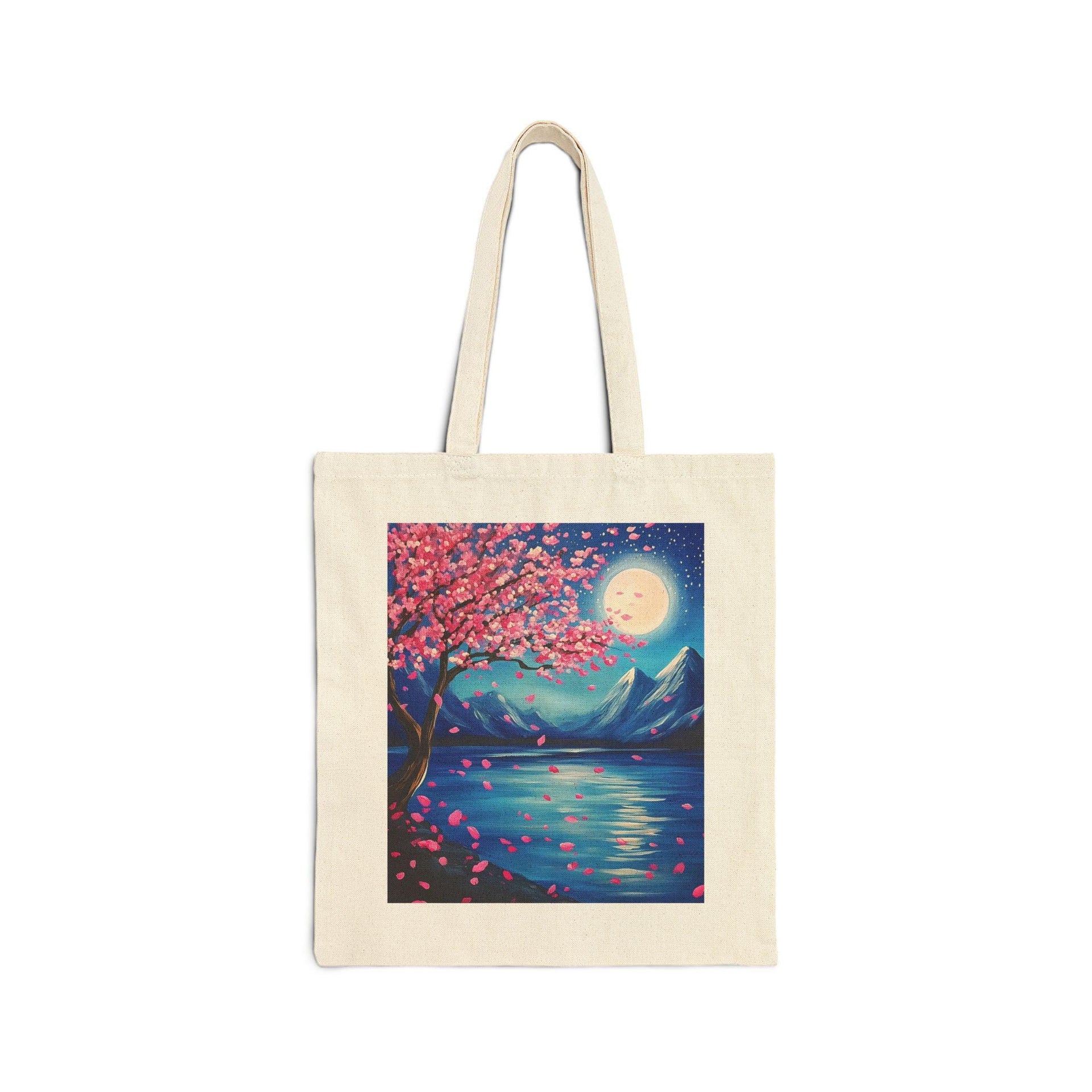 Cherry Blossom Mountain Tote Bag